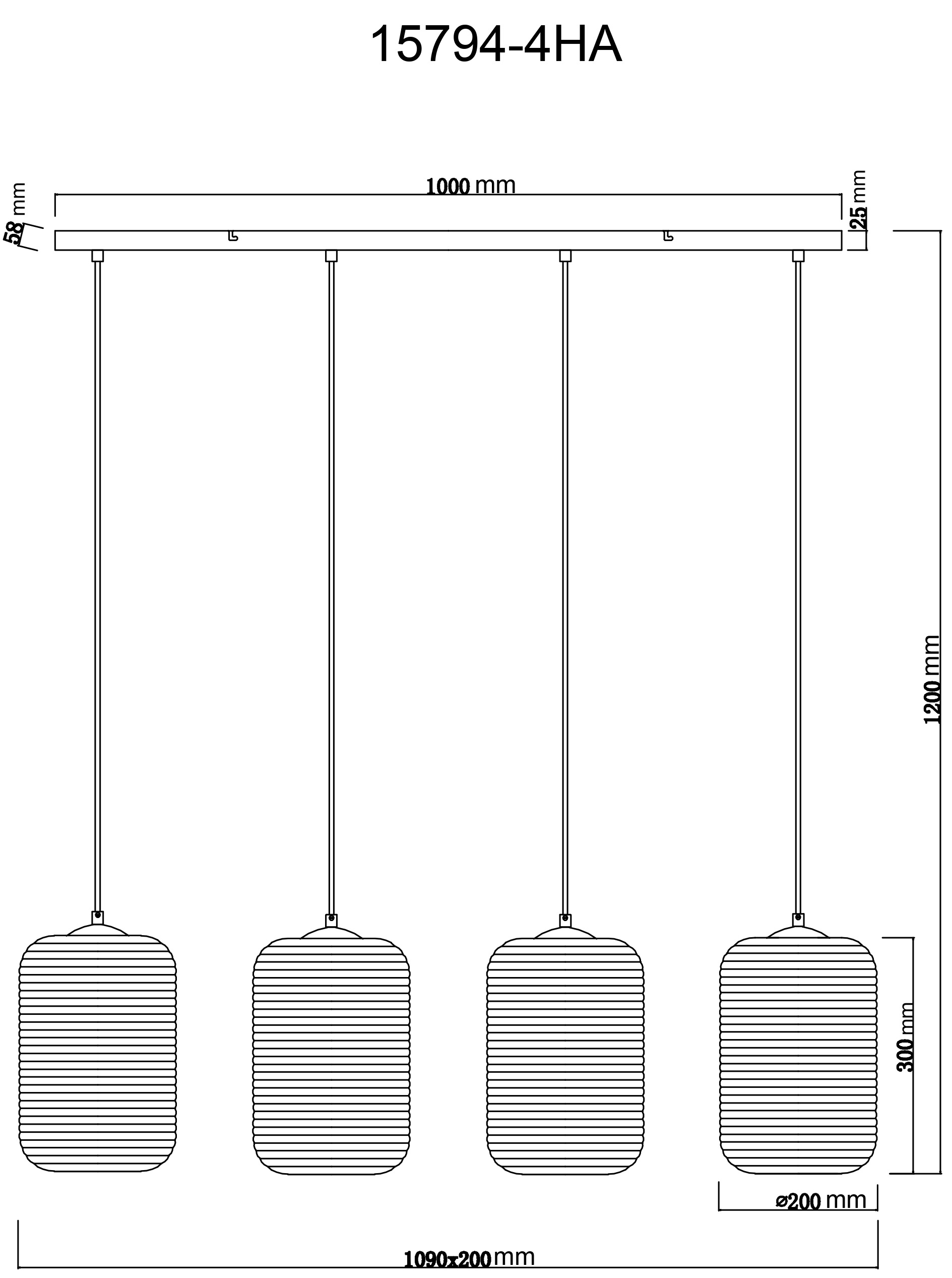 GLOBO LIGHTING Hängeleuchte »JEFREY« E27 1 Stk. Hängelampe Esszimmer-Leuchte Esstischleuchte Wohnzimmer