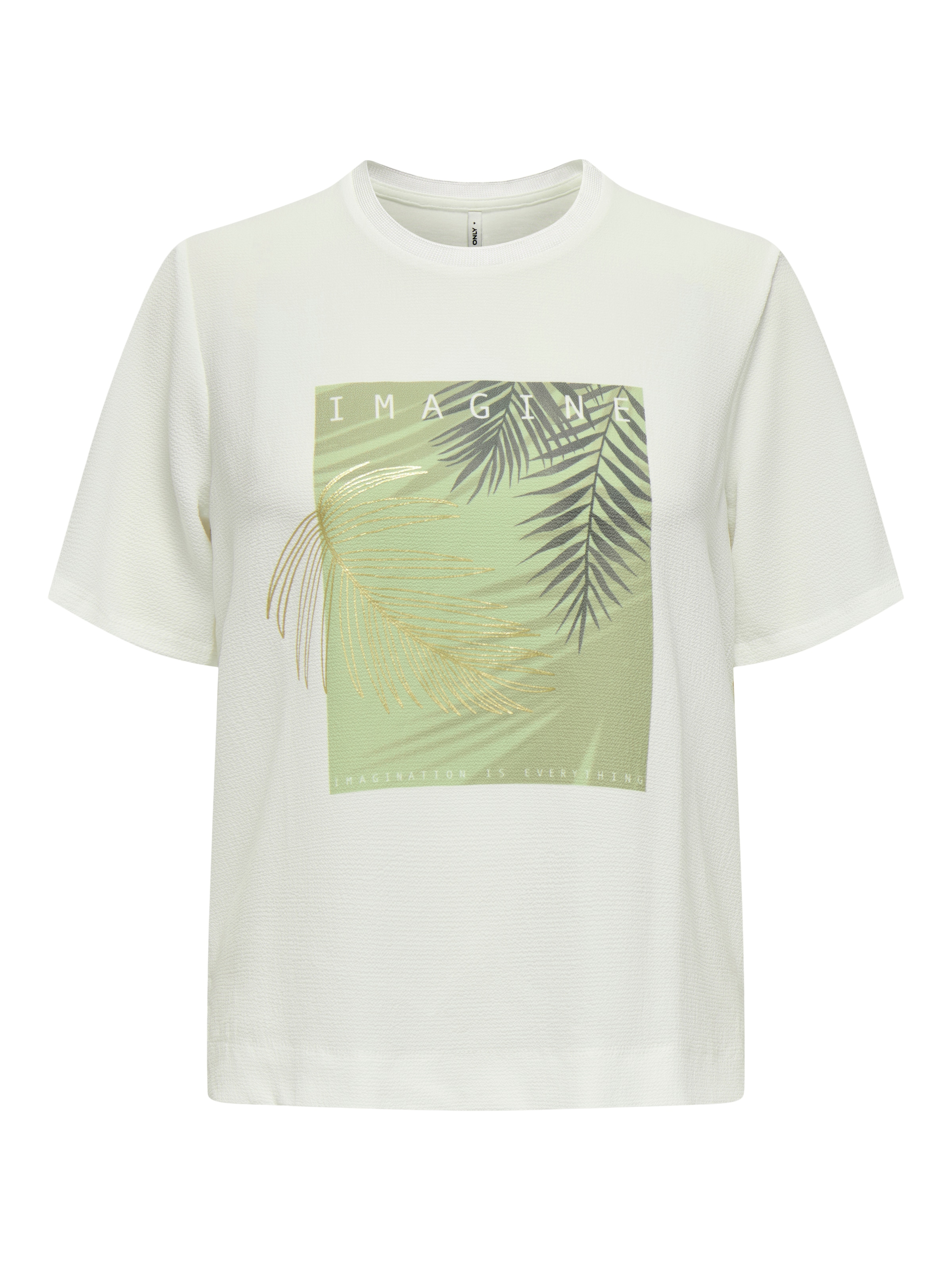 ONLY Kurzarmshirt "ONLNEWFLORA S/S ART O-NECK TOP BOX JRS" günstig online kaufen
