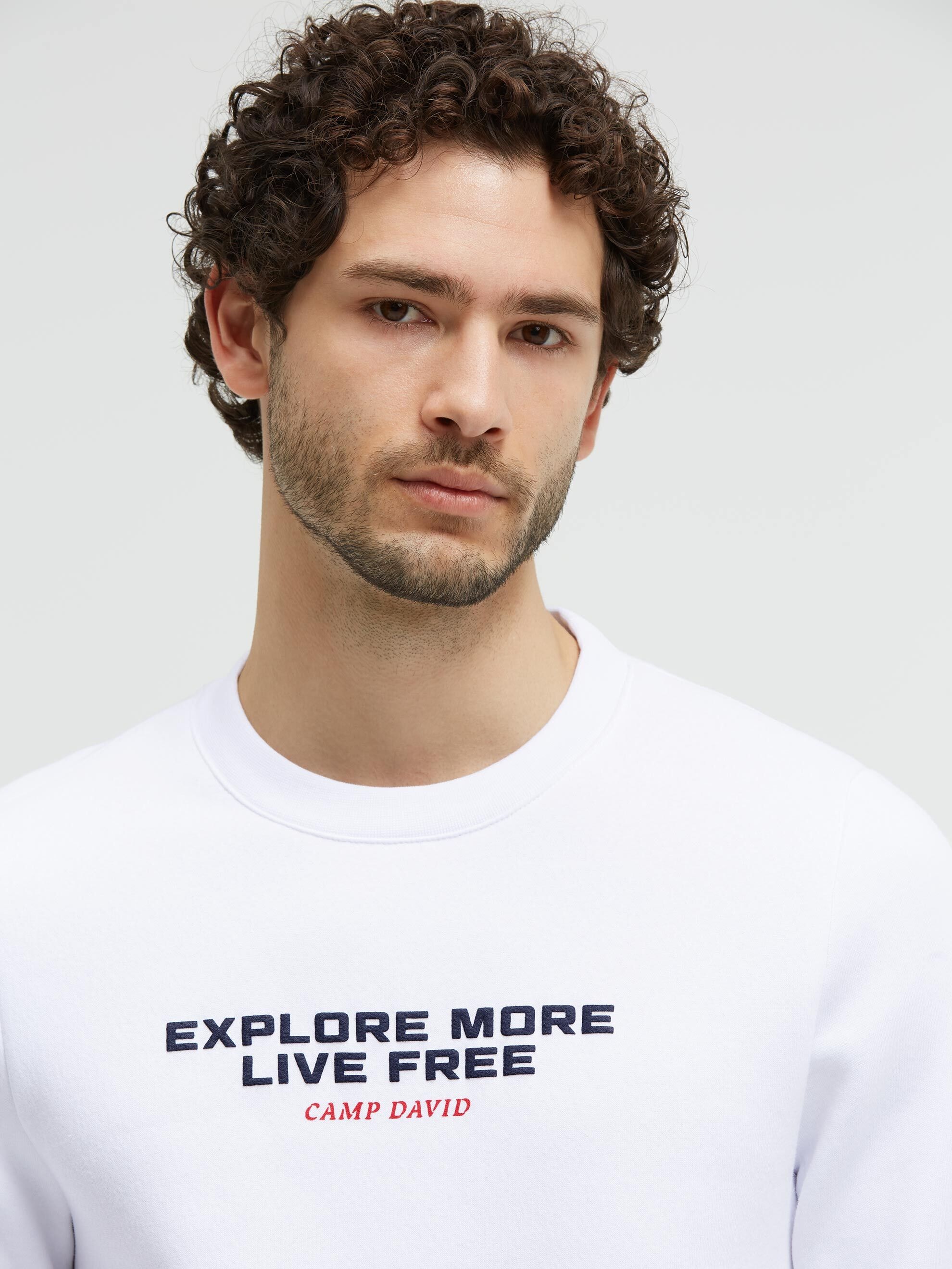 CAMP DAVID Sweater , mit Print
