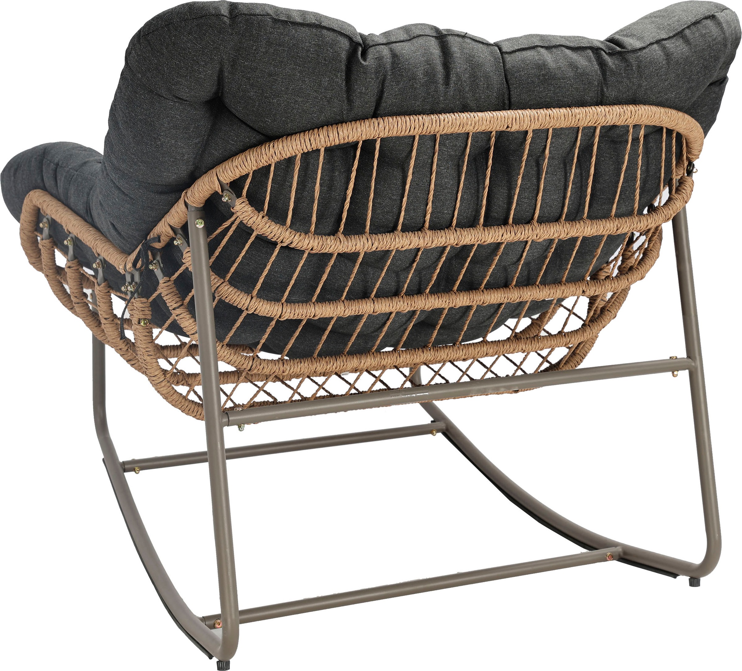 KONIFERA Schaukelstuhl »Ferrol« (Set) inklusive Fußhocker, mit Auflagen