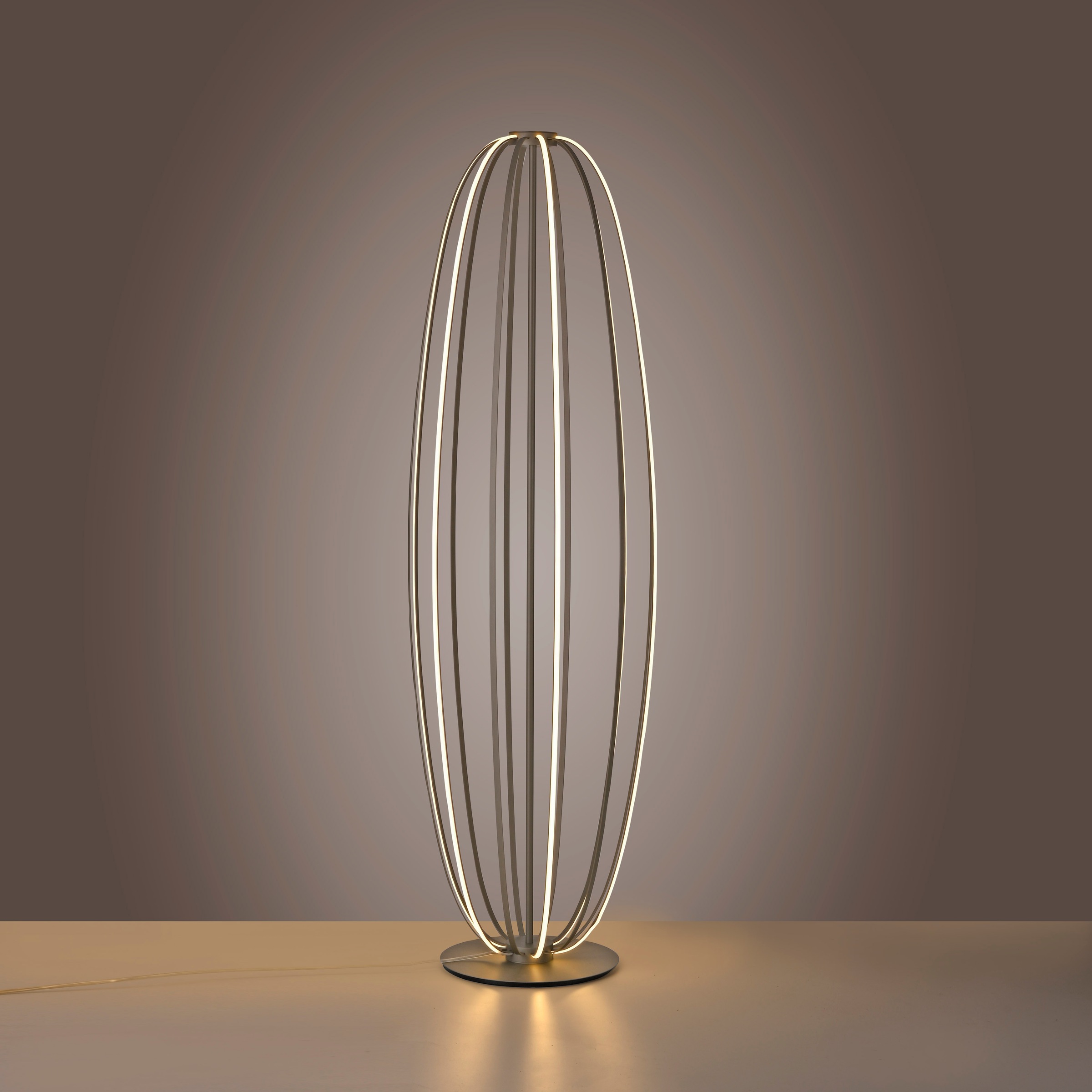 Paul Neuhaus LED Stehlampe »ELVARA« LED-Board 1 Stk. Warmweiß Stufenlos dimmbar über Schnurdimmer, Warmweiße Lichtfarbe (3000K)