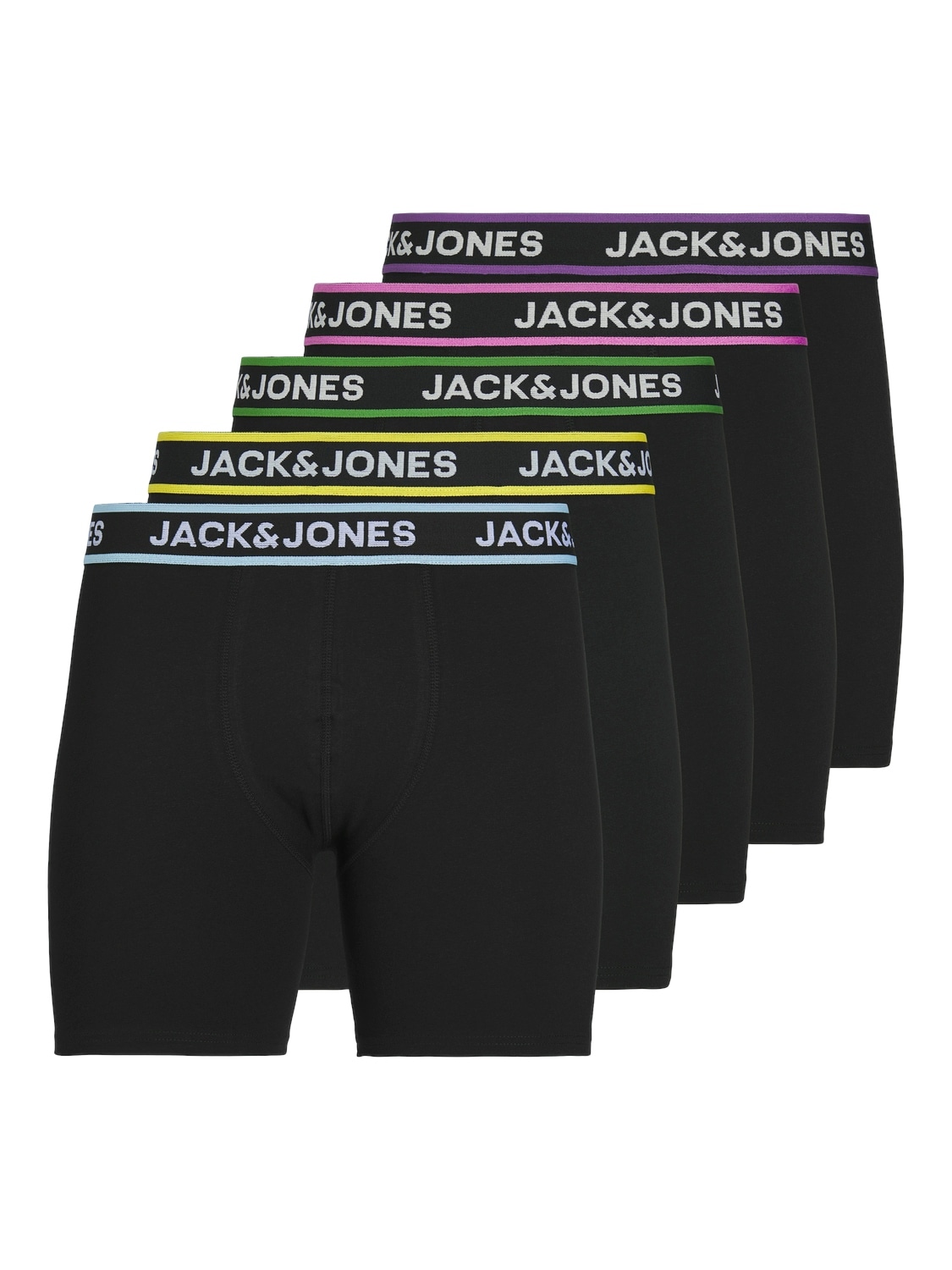 Jack & Jones Boxershorts "JACLIME SOLID BOXER BRIEFS 5 PACK"