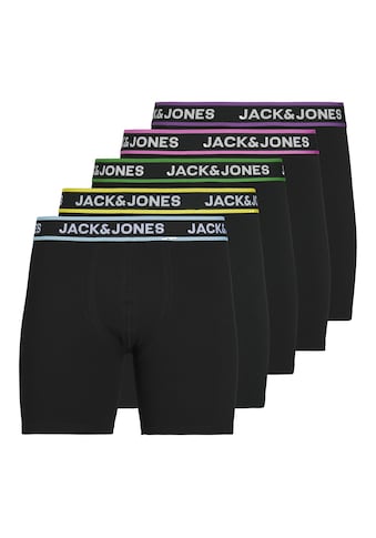 Boxershorts »JACLIME SOLID BOXER BRIEFS 5 PACK«