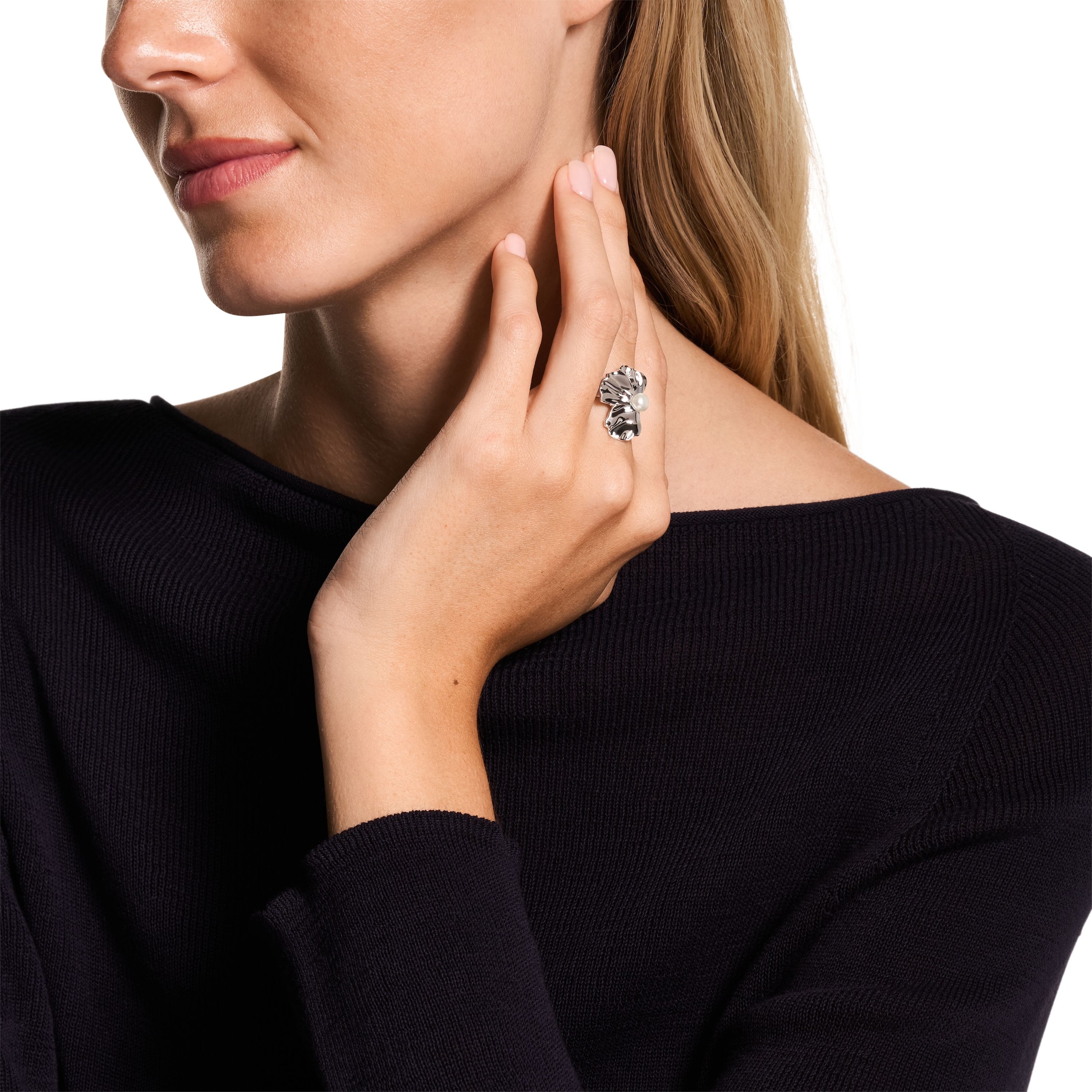 Emporio Armani Fingerring »Schmuck Geschenk Metall« mit Süßwasserzuchtperle