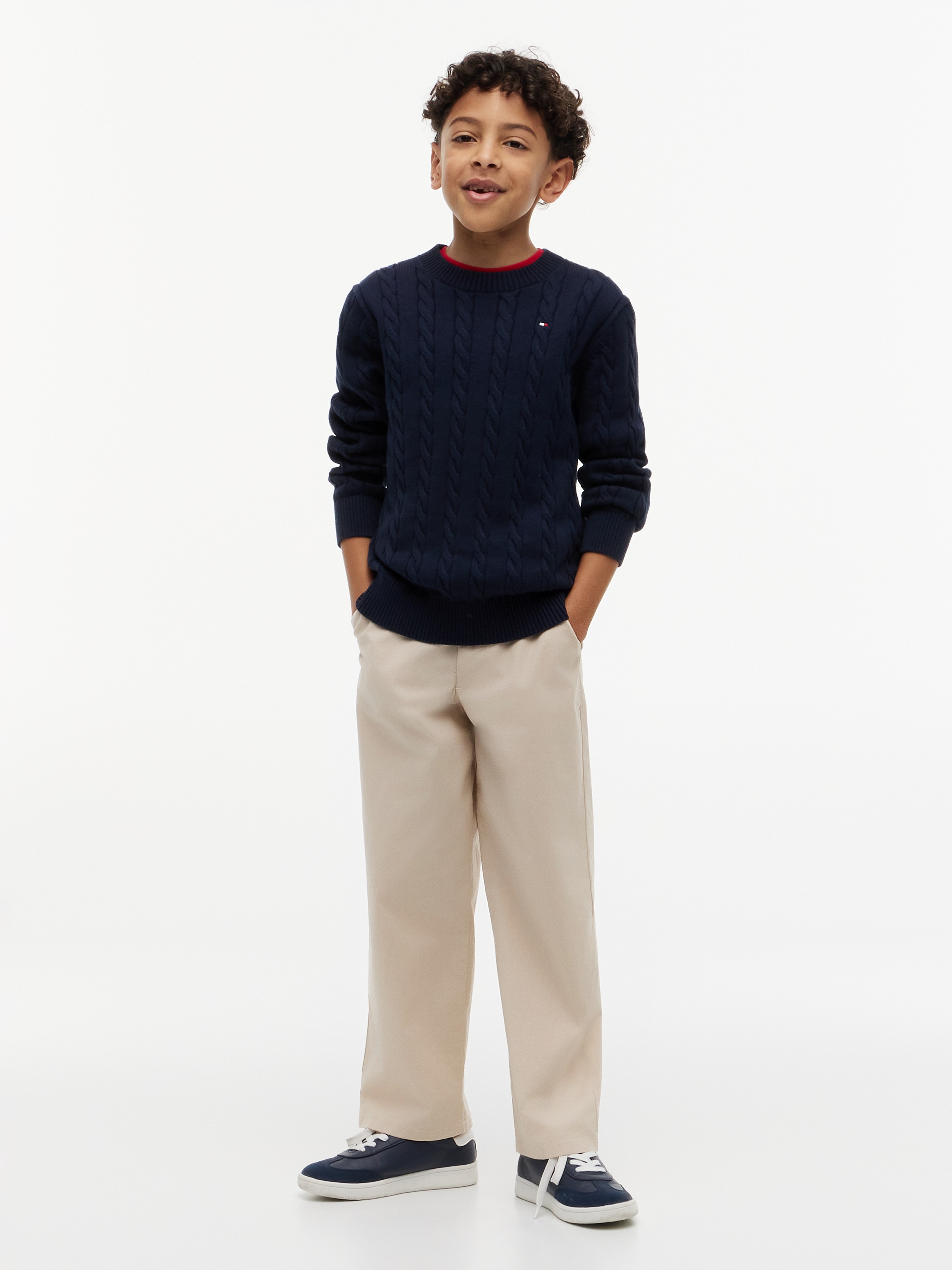 Tommy Hilfiger Strickpullover Regular fit, für Kinder bis 16 Jahre