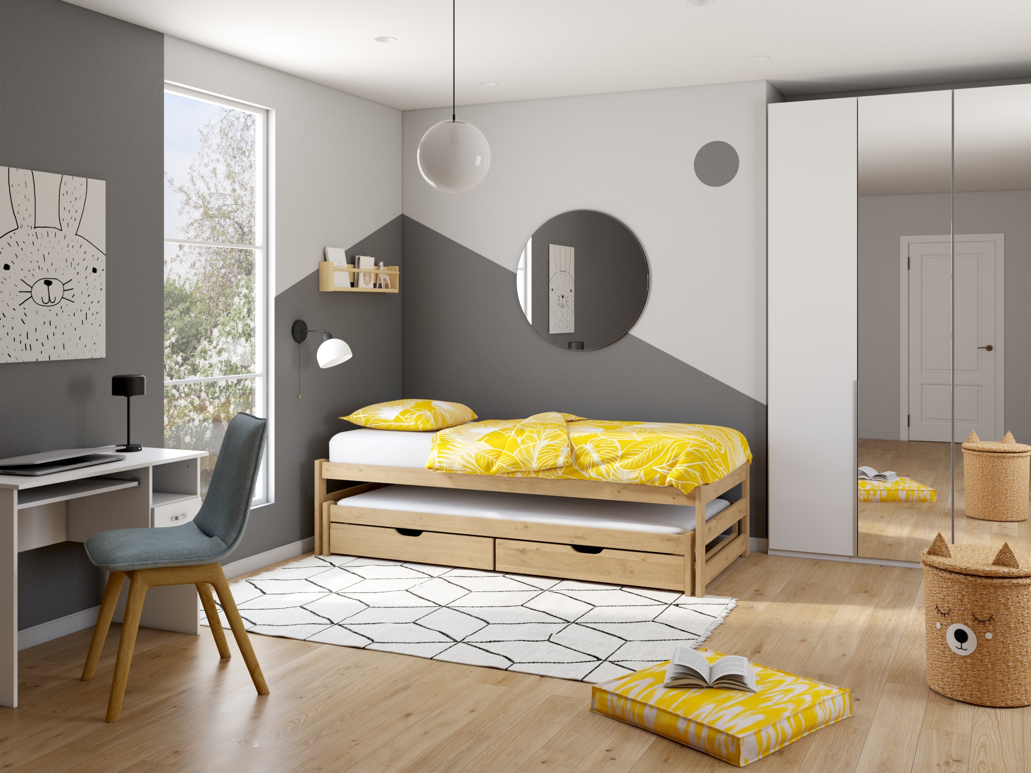 H.O.C.K. Bodenkissen »Amarador« in Batik-Optik