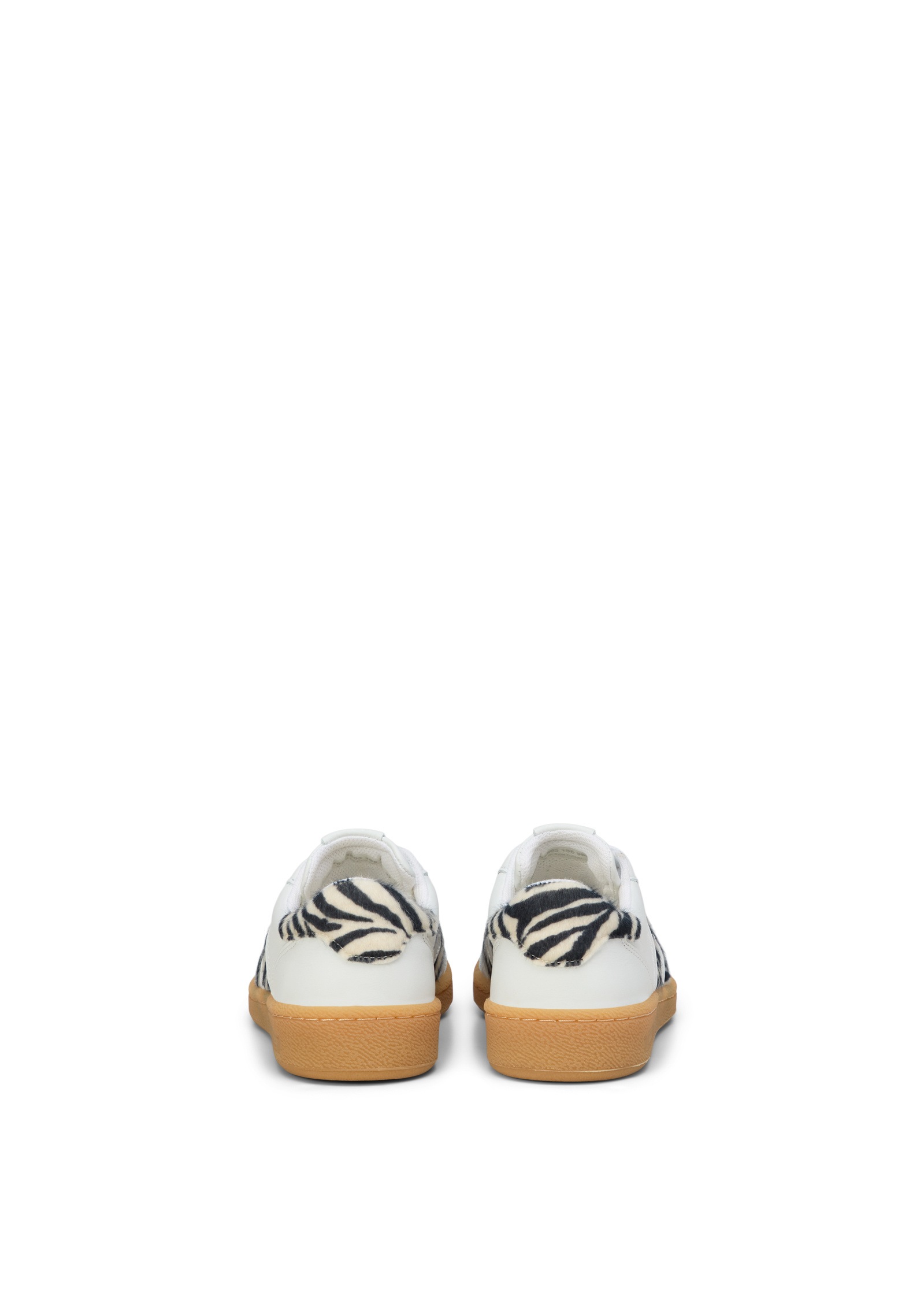 Sneaker MARC O'POLO "mit Zebrafellakzenten", Damen, Gr. 38, schwarz, weiß, Obermaterial: 96% Leder (Rind), 4% Polyester, unifarben, Schuhe Sneaker 5