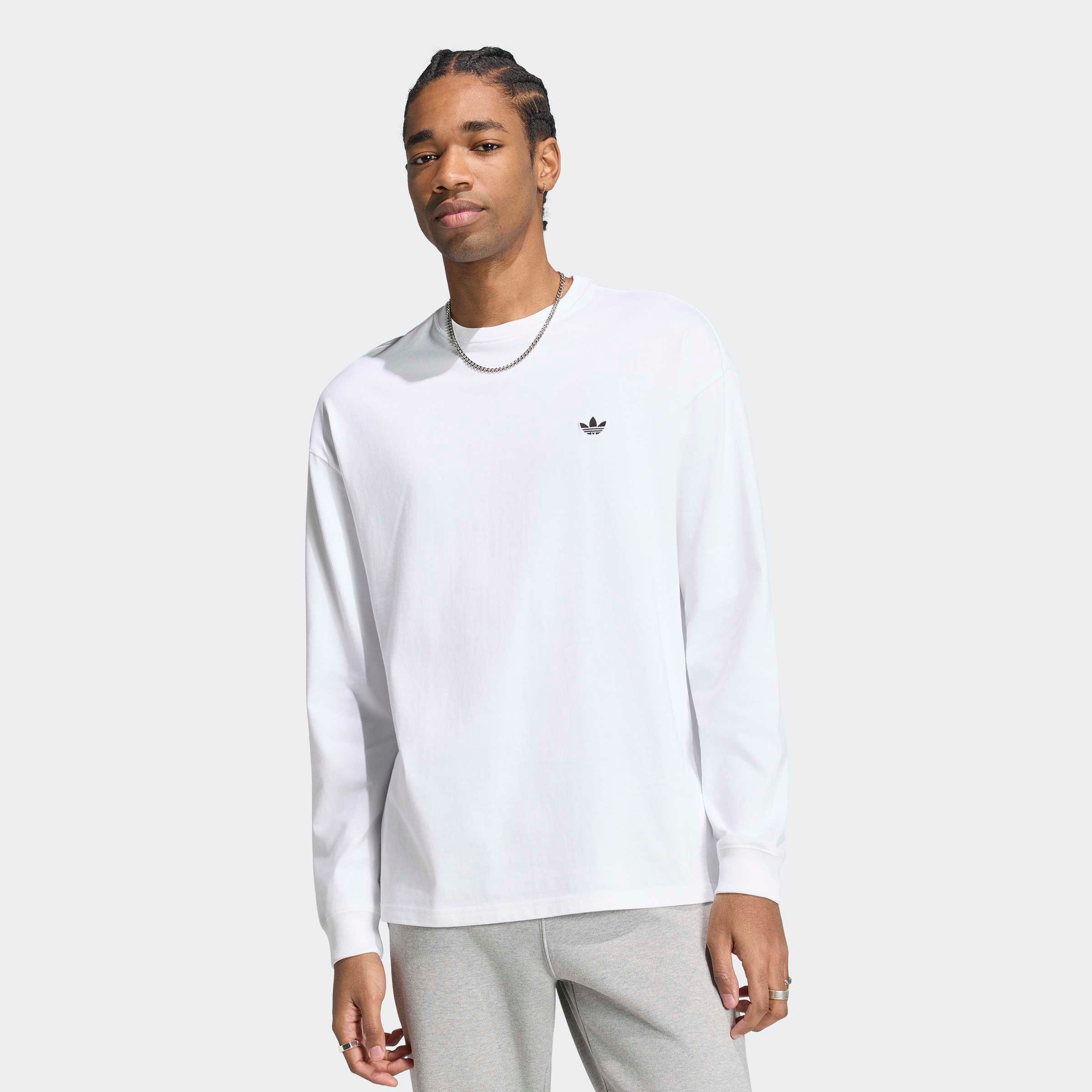 adidas Originals T-Shirt "TREFOIL ESSENTIALS LONGSLEEVE" mit Rundhalsausschnitt, in normaler Länge, Kurzarmdesign