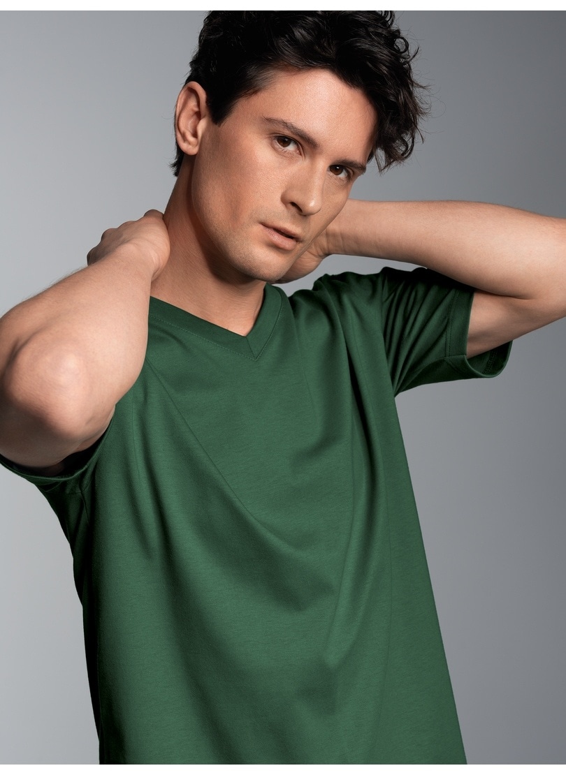 Trigema T-Shirt "TRIGEMA V-Shirt DELUXE Baumwolle", 1 Stk. günstig online kaufen