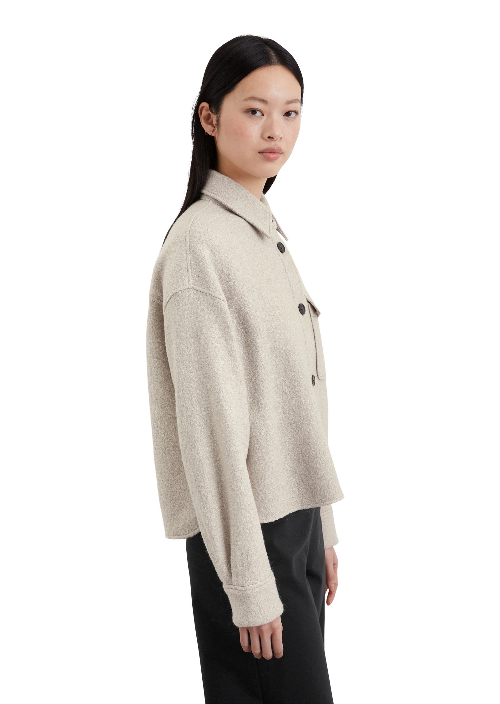 Marc O'Polo Kurzjacke »aus Boiled Wool«, ohne Kapuze