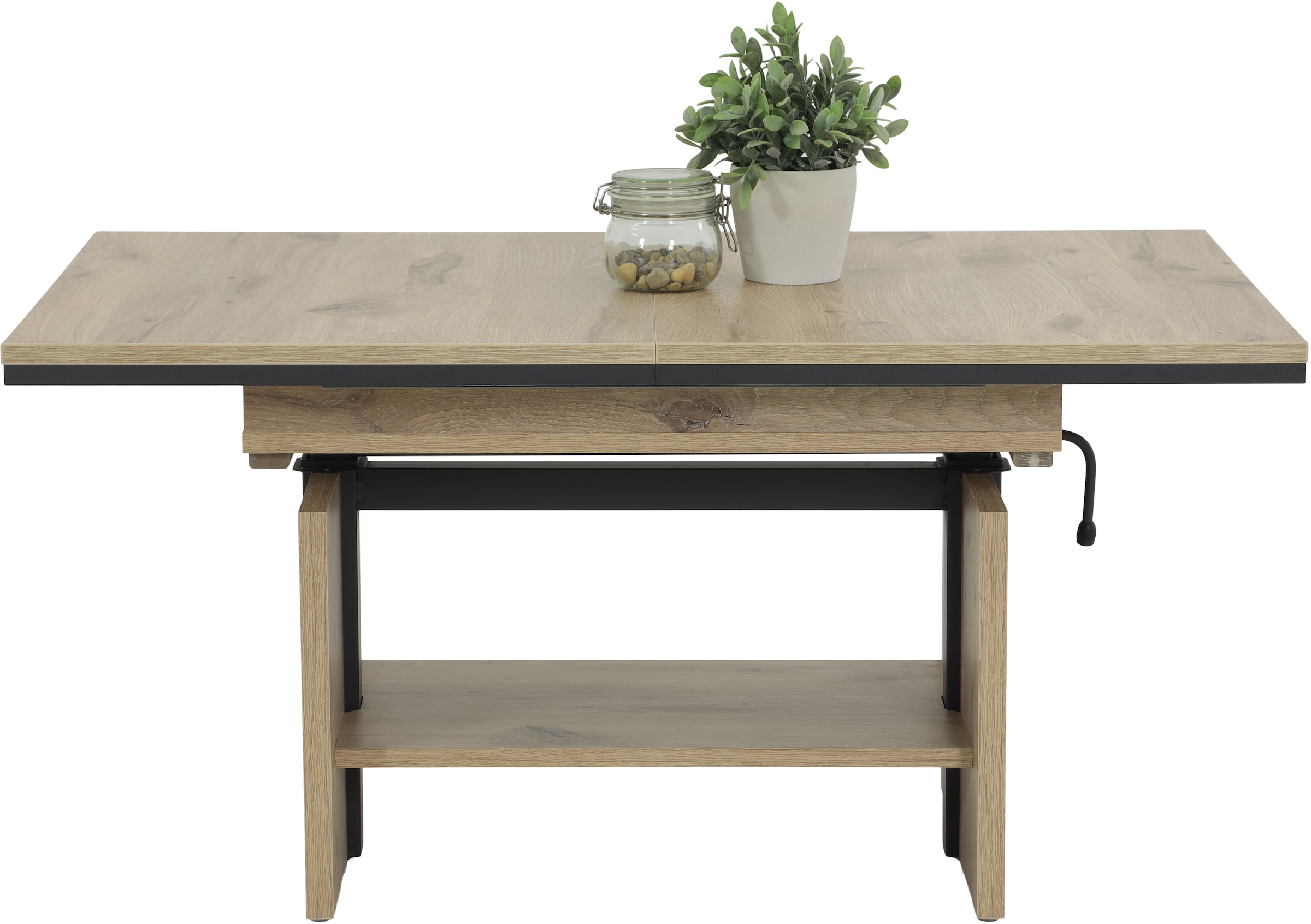 HELA Couchtisch "INGO" 1 Stk. tlg. ausziehbar; Synchronauszug; Höhenverstel günstig online kaufen