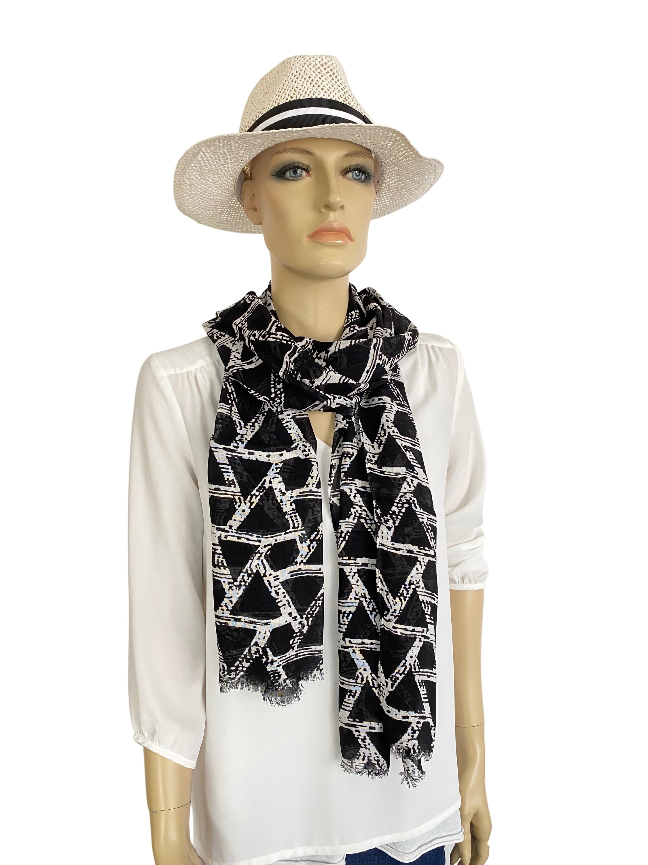 COLLEZIONE ALESSANDRO Modeschal »Lisa«, im eleganten schwarz-weiß Look