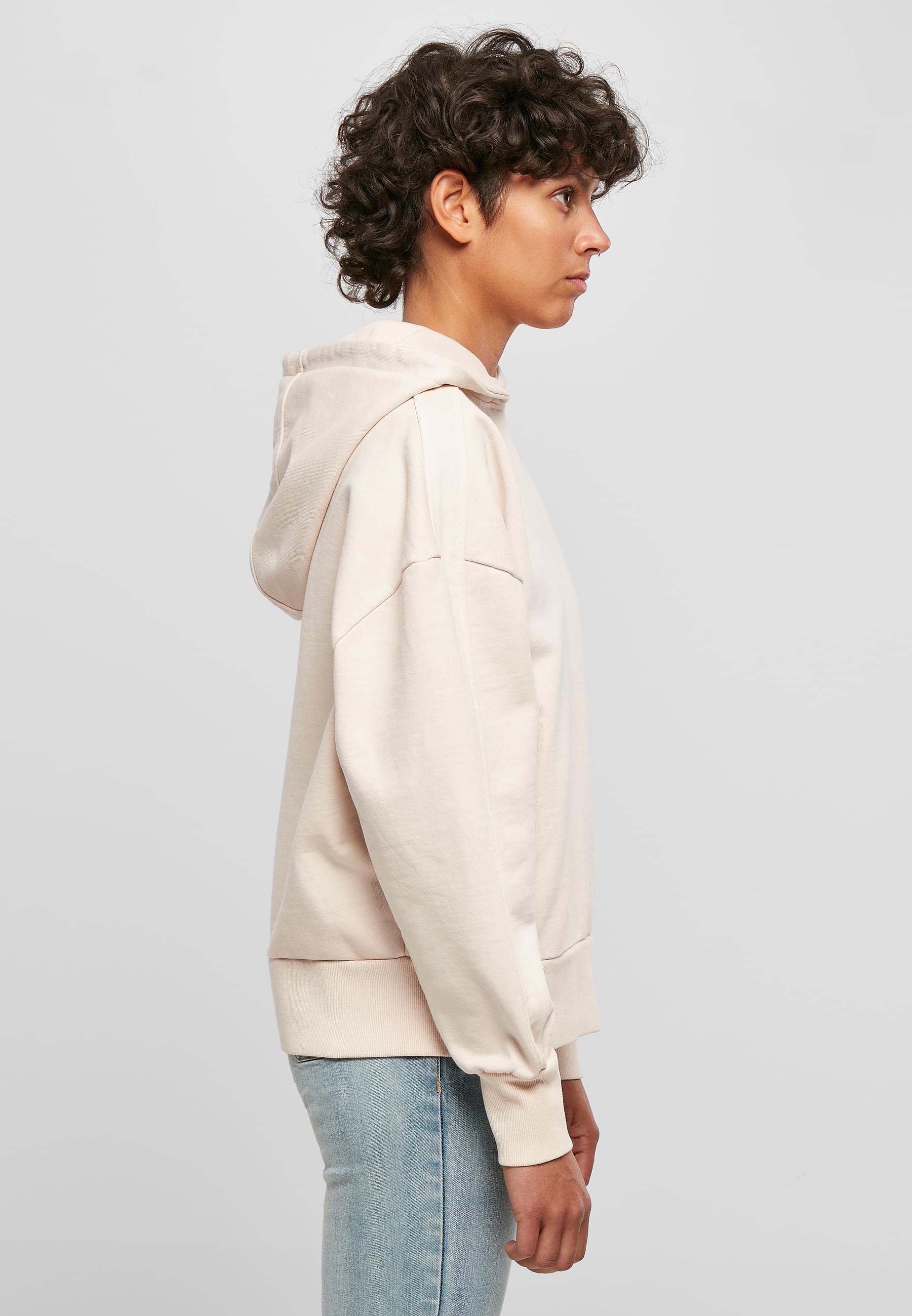 URBAN CLASSICS Kapuzenpullover »Urban Classics Damen Ladies Heavy Terry Garment Dye Hoody«, (1 tlg.)