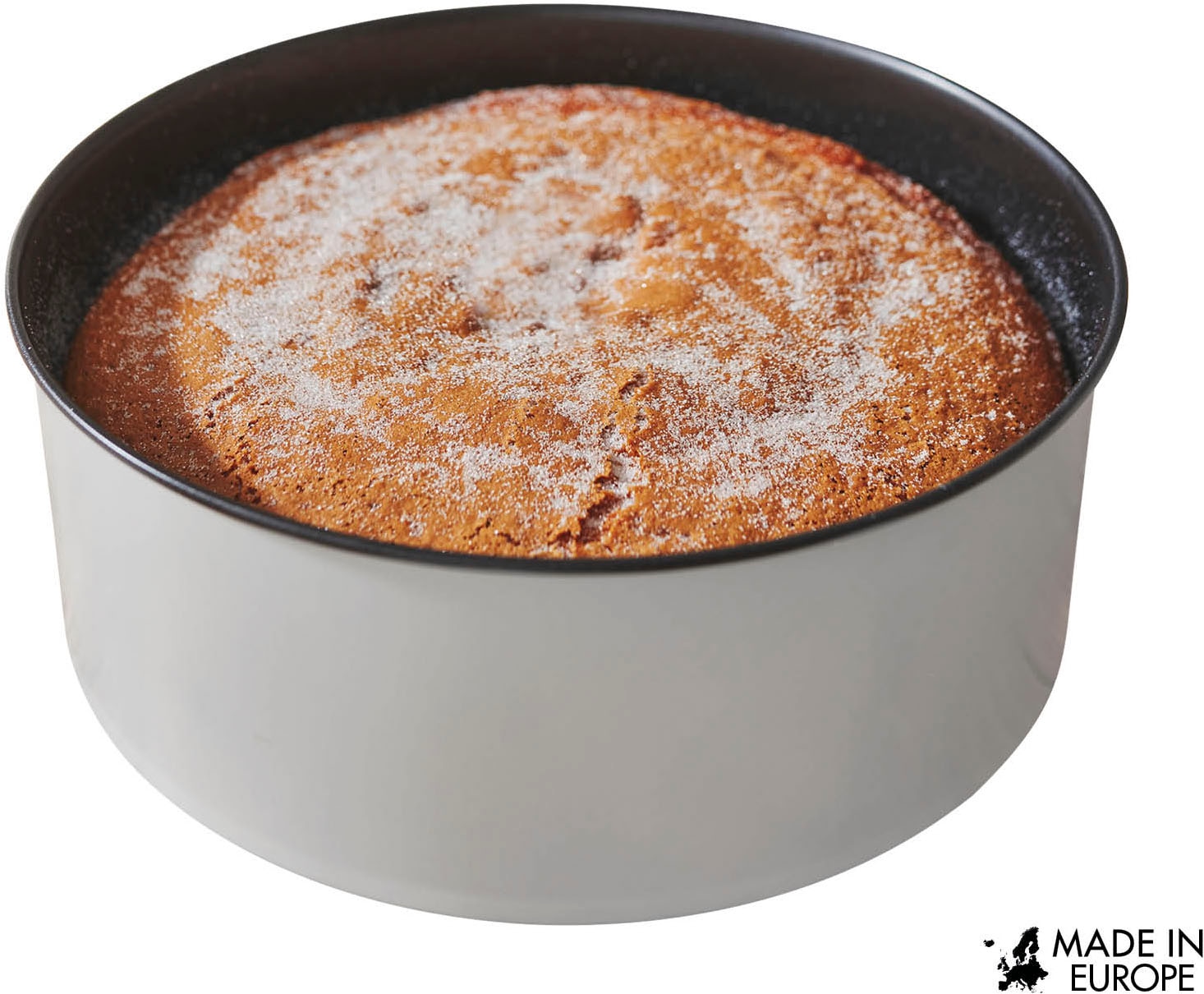 CHG Kuchenblech »23er PushPan, Backform aus Feinblech«, Metall-Silikon, (1 St.), patentierte Silikondichtung, 100 % auslaufsicher, Made in Europe