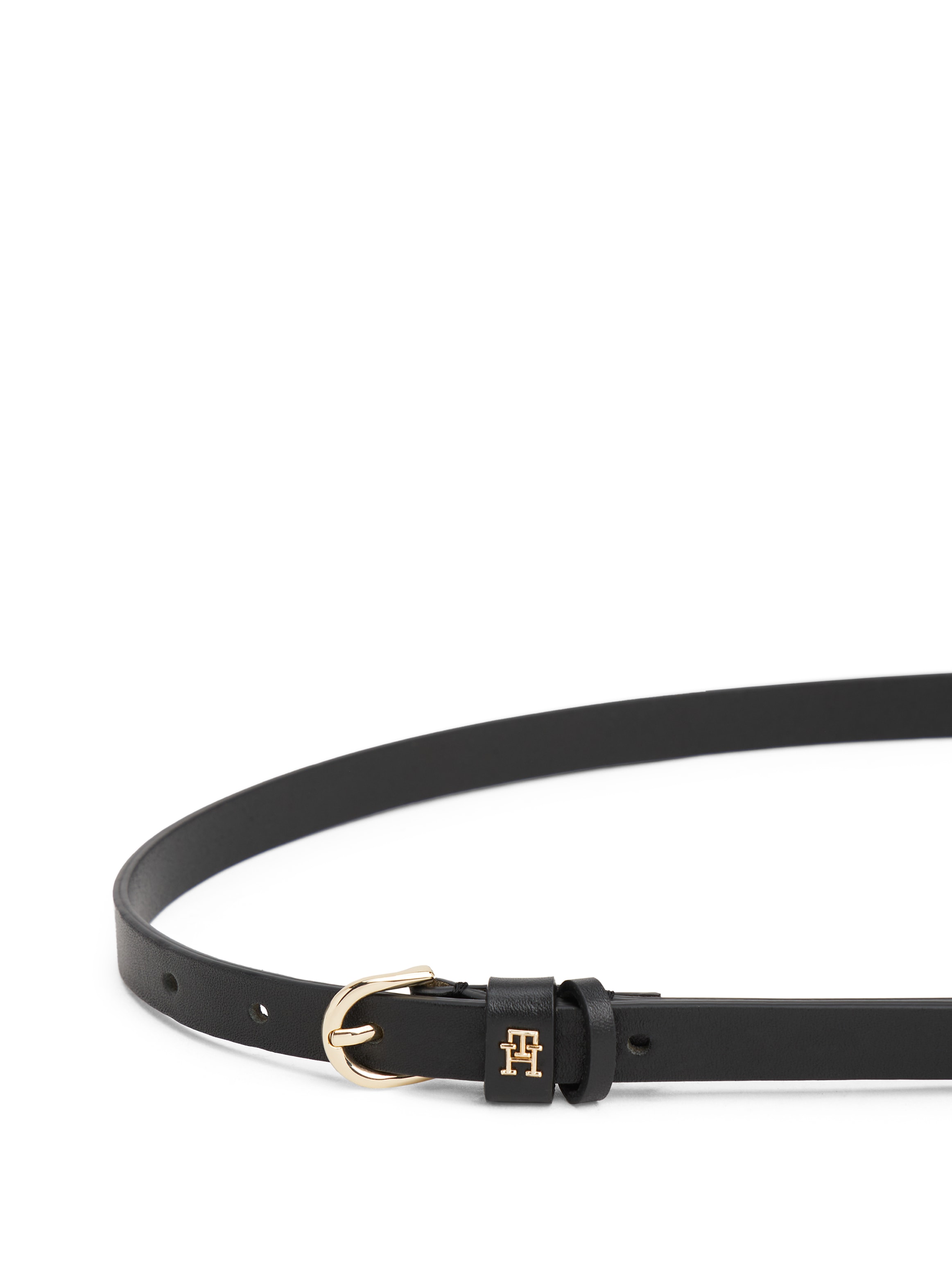 Tommy Hilfiger Ledergürtel »ESSENTIAL EFFORTLESS GOLD«, 1,5 cm breit, ovale Einfachdornschließe, Damengürtel