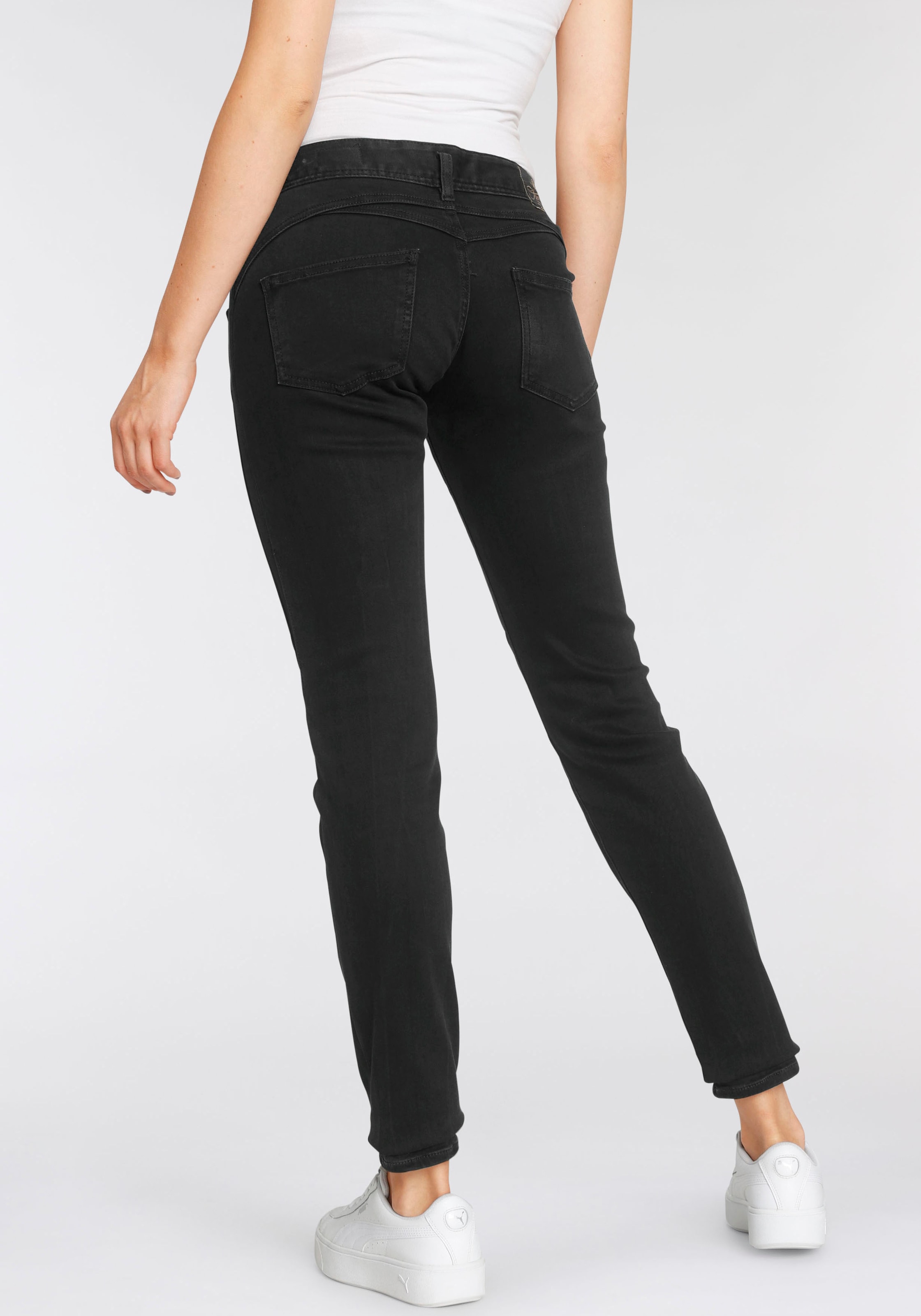 Herrlicher Slim-fit-Jeans »GINA RECYCLED DENIM«, mit seitlichem Keileinsatz  für kaufen | BAUR