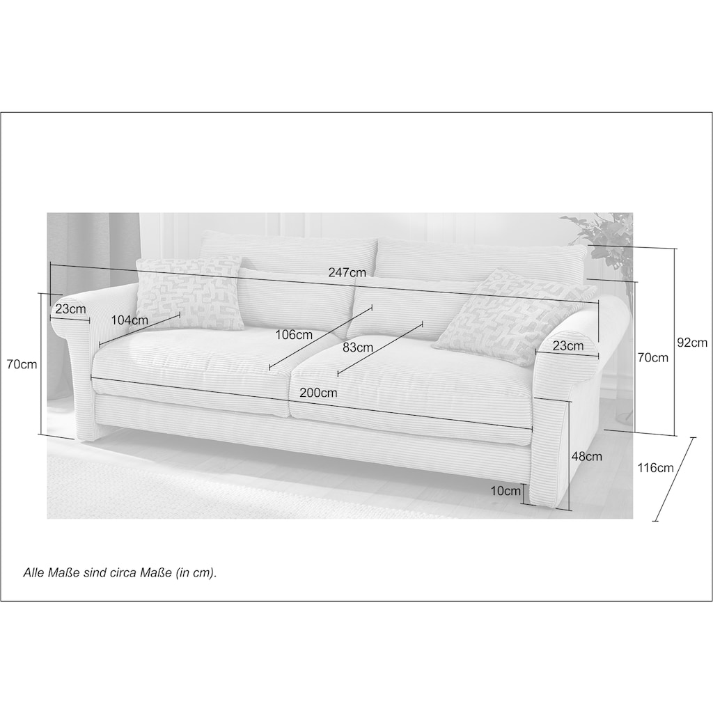 Jockenhöfer Gruppe Big-Sofa »Maxima«