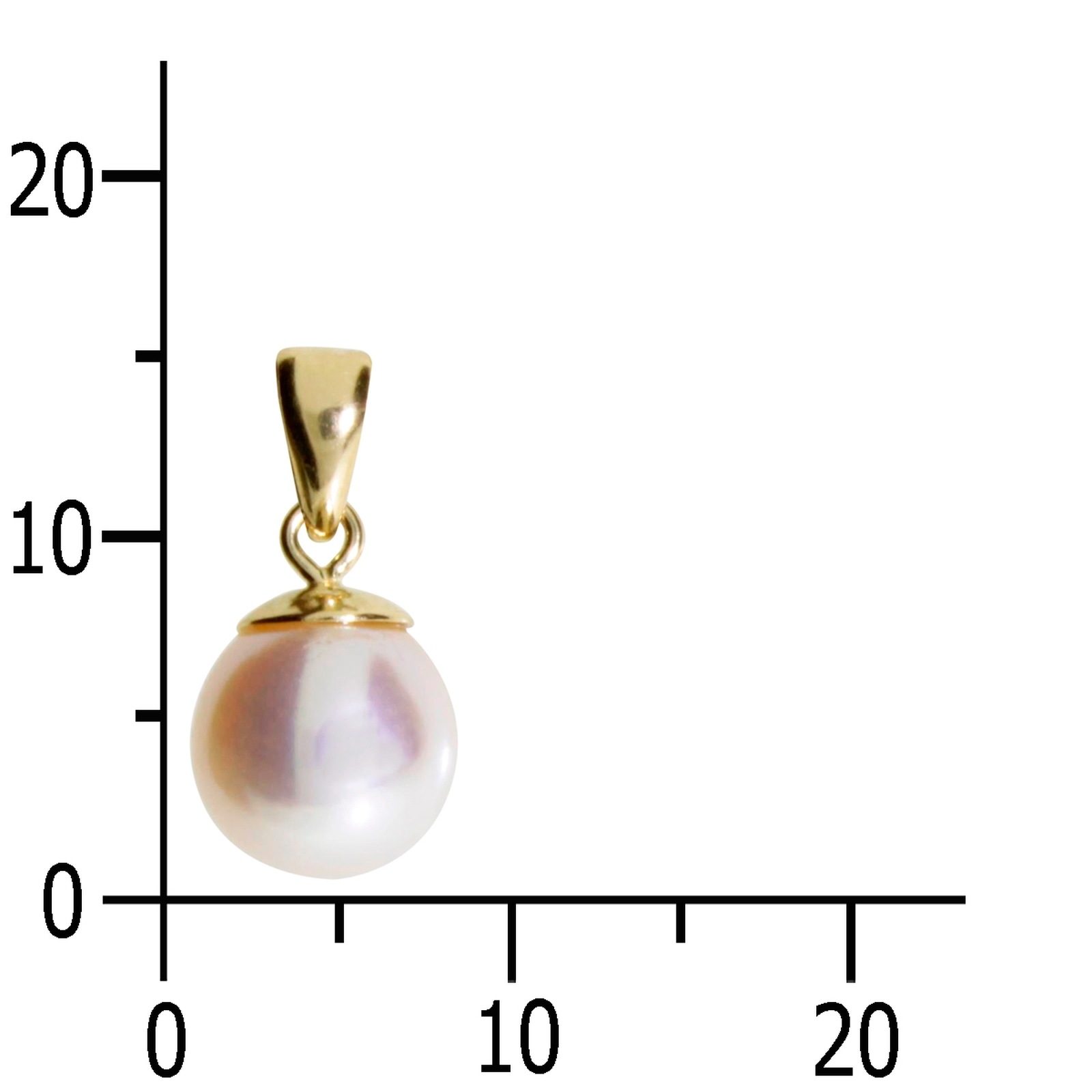 Kettenanhänger OSTSEE-SCHMUCK "Ostsee-Schmuck Anhänger Ingrid 7 Anhänger Ingrid 7", gelb, Schmuckanhänger, Damen, 15 x 7mm, Gelbgold 585, 0,8 g, Kettenanhänger 5