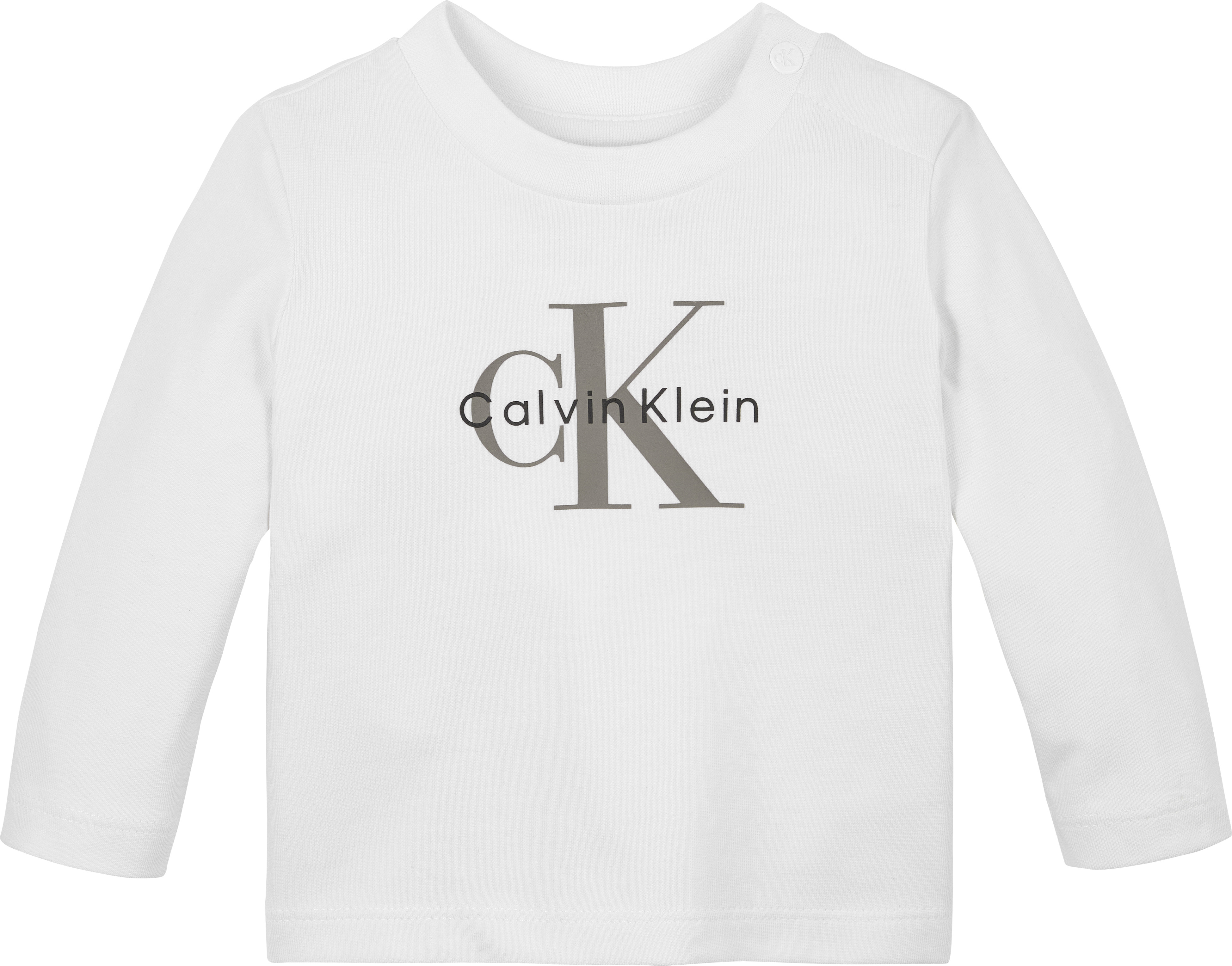 Calvin Klein Jeans "MONOGRAM LS T-SHIRT" für Babys bis 2 Jahre, Logo-Druck