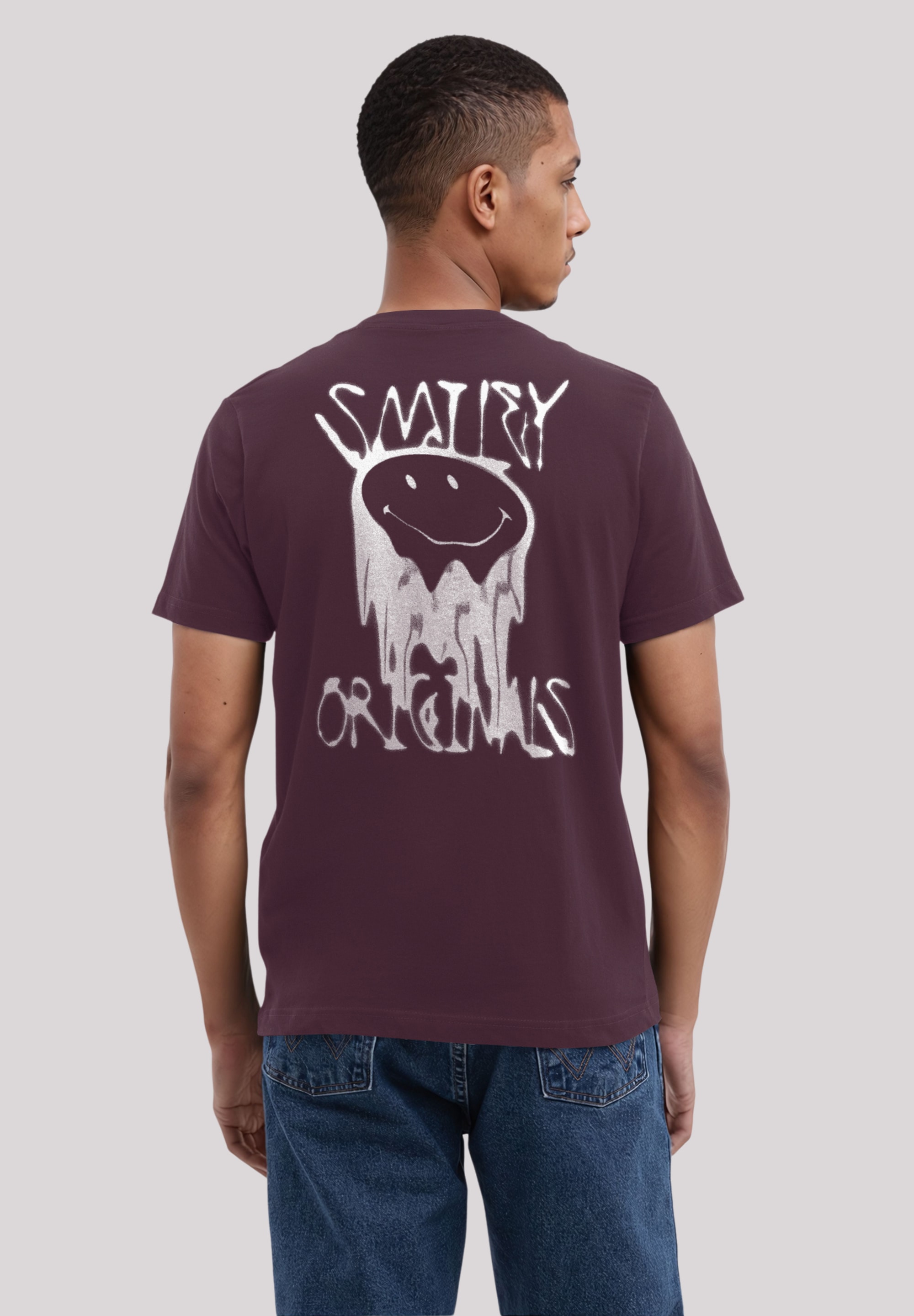 F4NT4STIC T-Shirt »Smiley Originals Punk Drip Streetwear«, Premium Qualität