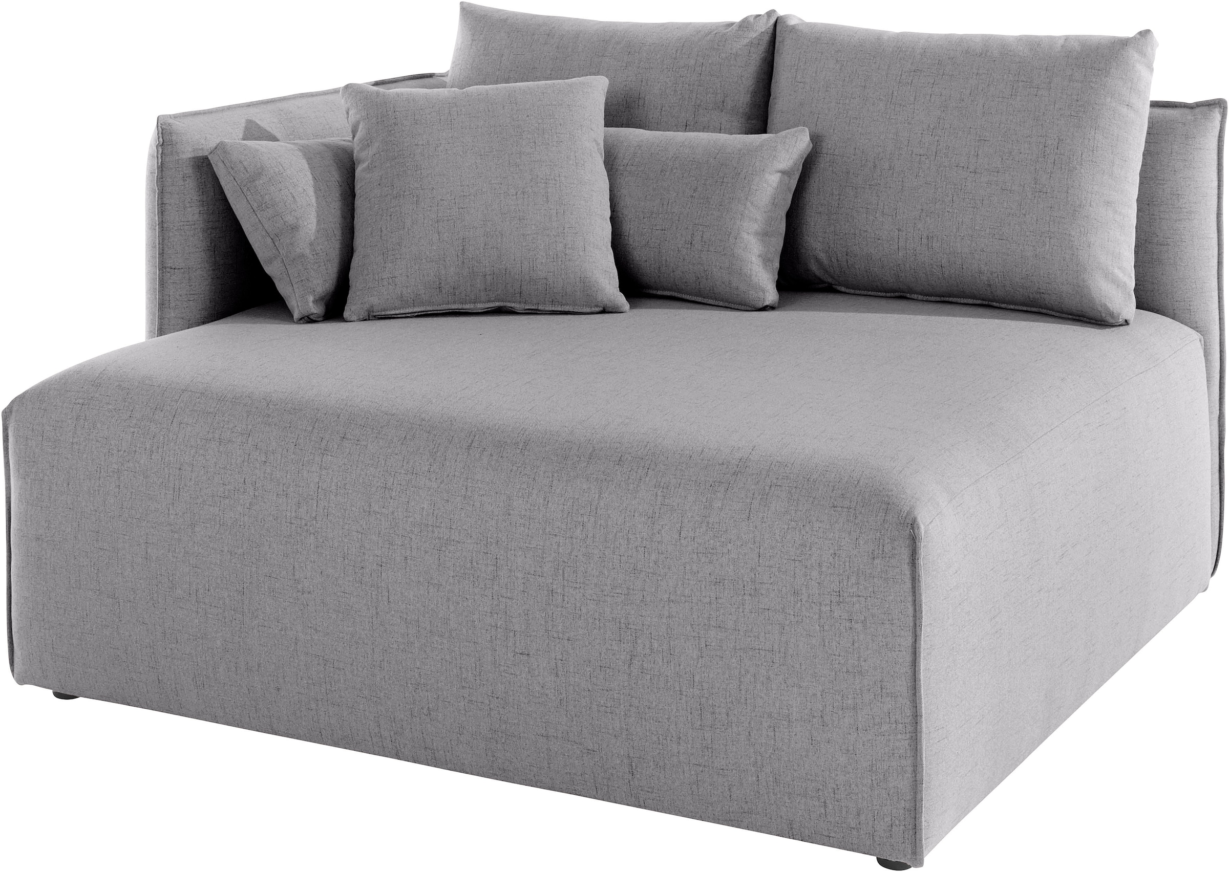 OTTO home Ottomane "Nöre" kurzes Lounge-Modul - zum Zusammenstellen, Breite 138 cm, Tiefe 128 cm