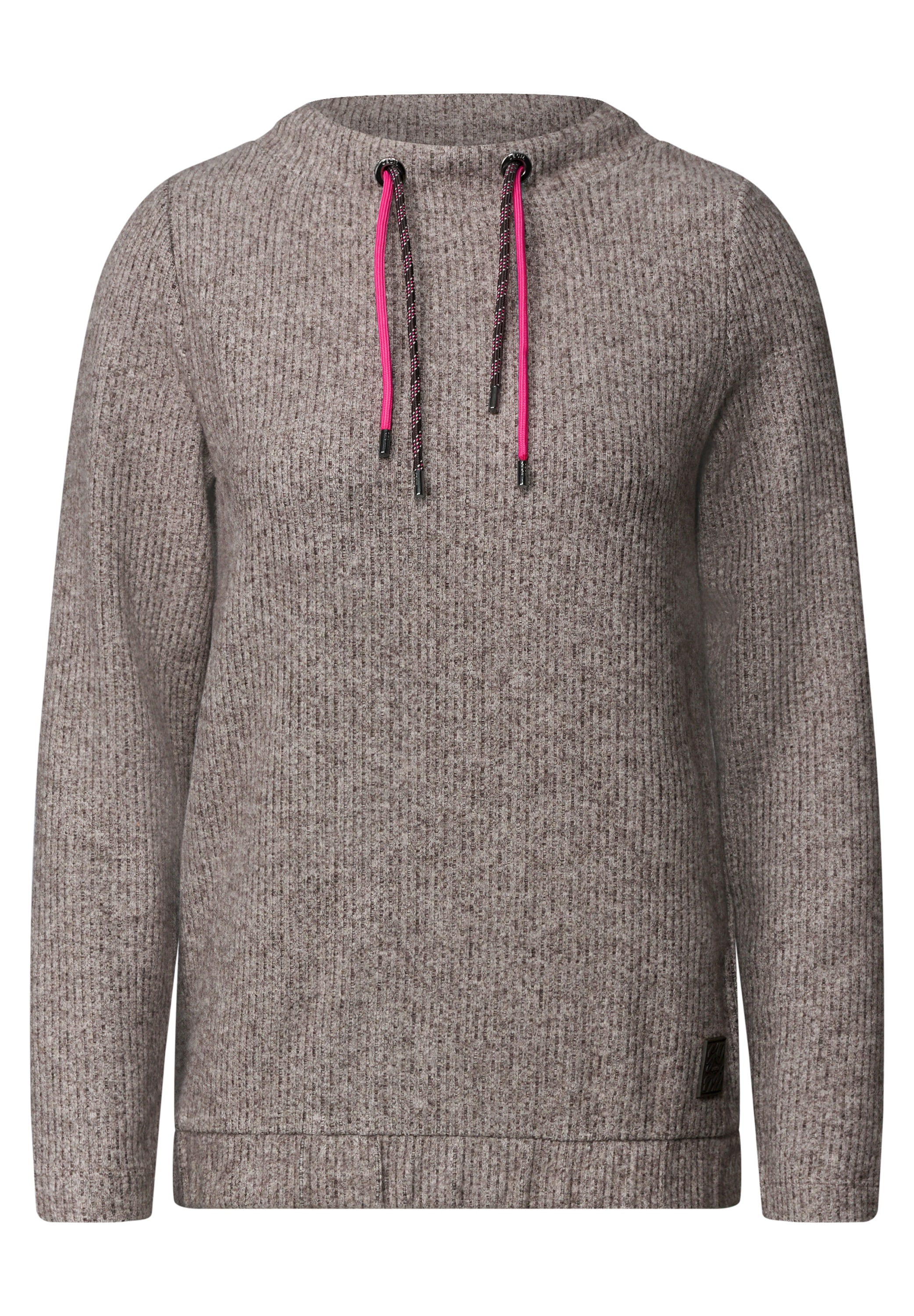 Cecil Langarmshirt mit Rippstrick-Struktur