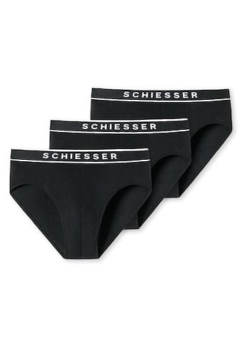 Rioslip »"95/5"«, (3er-Pack), sportlicher Webgummibund mit kontraststarken SCHIESSER-Logo