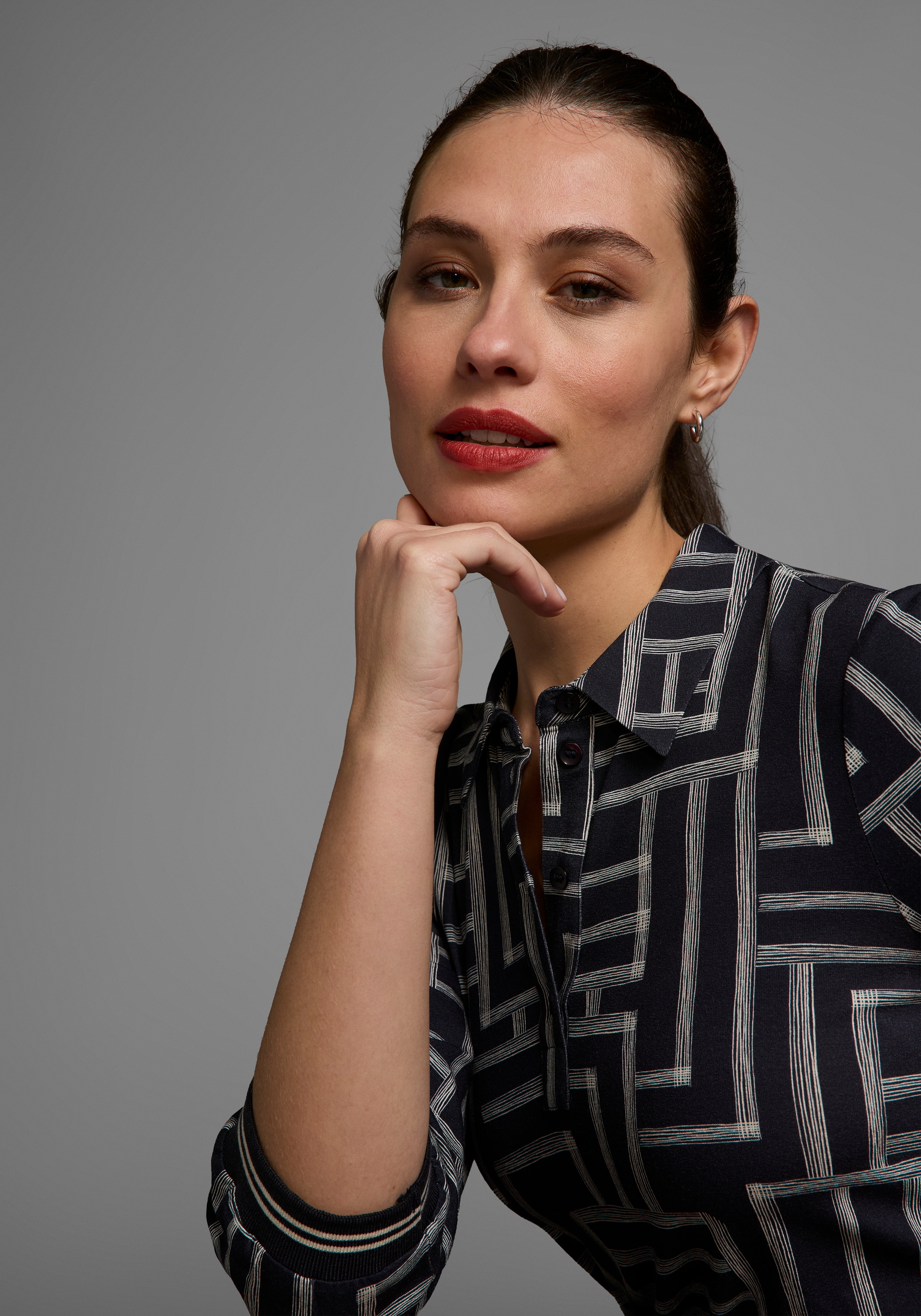 Laura Scott Polokleid, mit Grafik-Print - NEUE KOLLEKTION