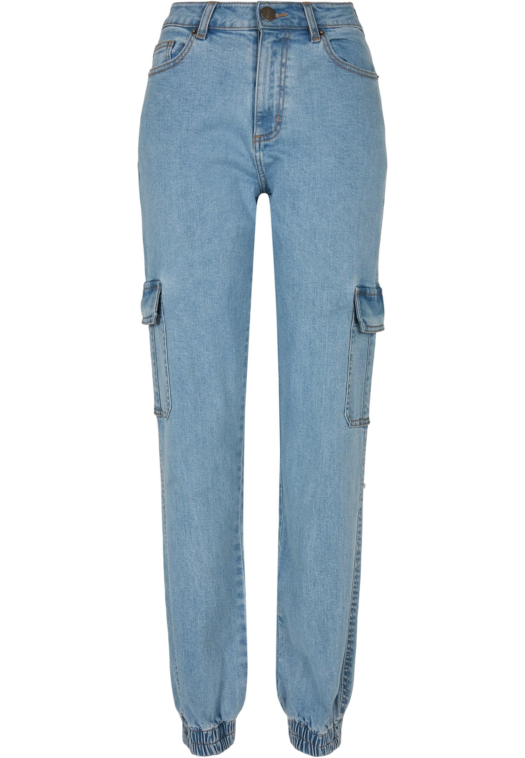 URBAN CLASSICS Stoffhose "Urban Classics Damen Ladies Organic Stretch Denim günstig online kaufen