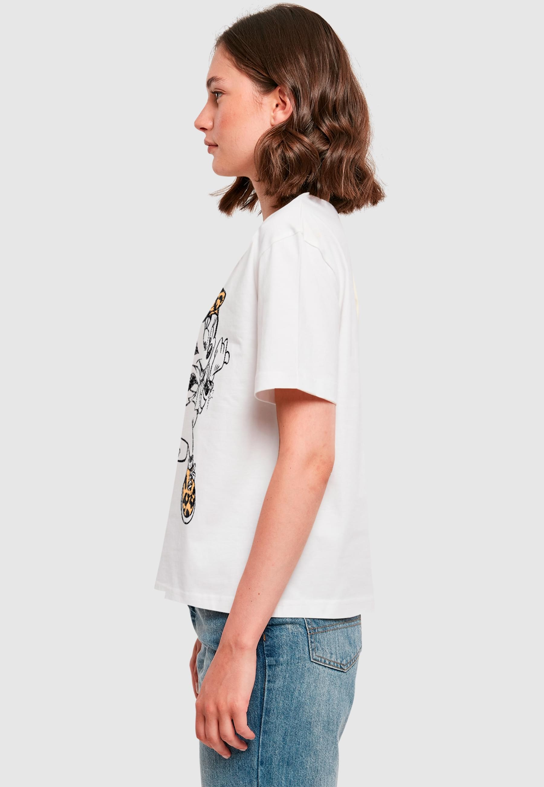 Merchcode T-Shirt »Merchcode Minnie Mouse Leo Tee« 1 Stk. tlg.