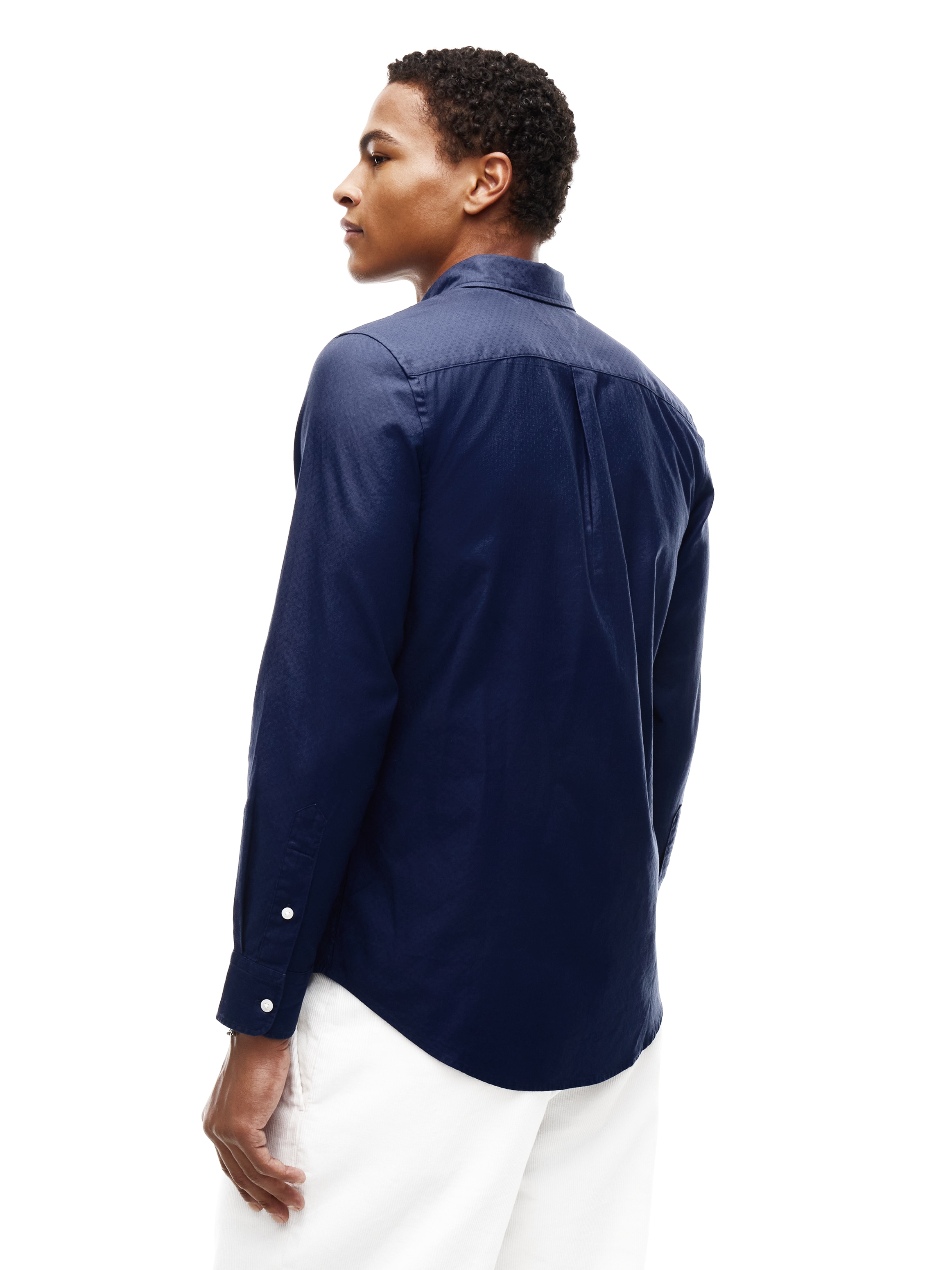 Tommy Hilfiger Langarmhemd »FLEX DOBBY SLIM FIT« Slim Fit Dobby Structure