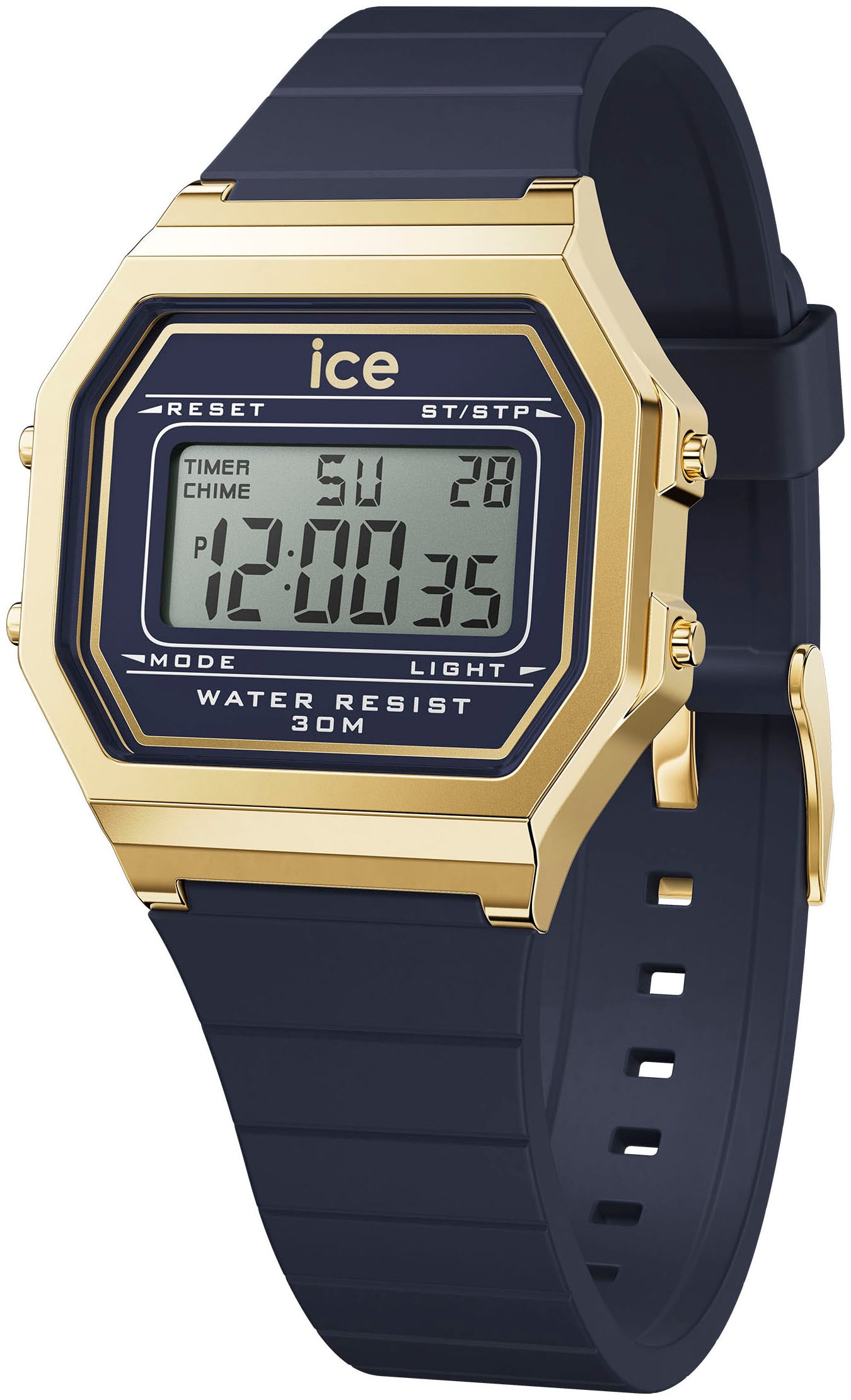 Chronograph »ICE digit retro - Small«, Quarzuhr, Armbanduhr, Damenuhr, Datum, digital,...