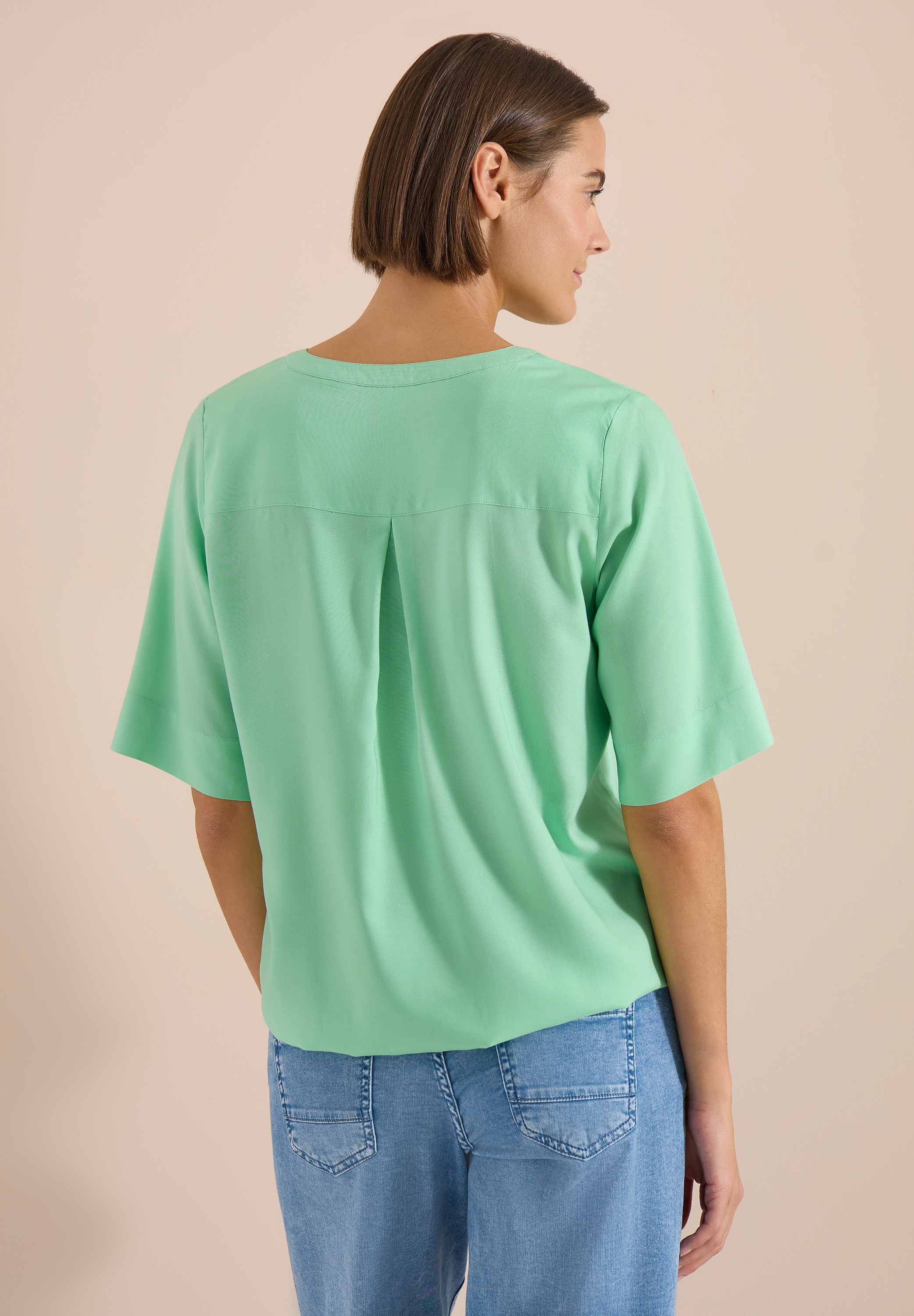 Cecil Klassische Bluse mit femininem V-Ausschnitt