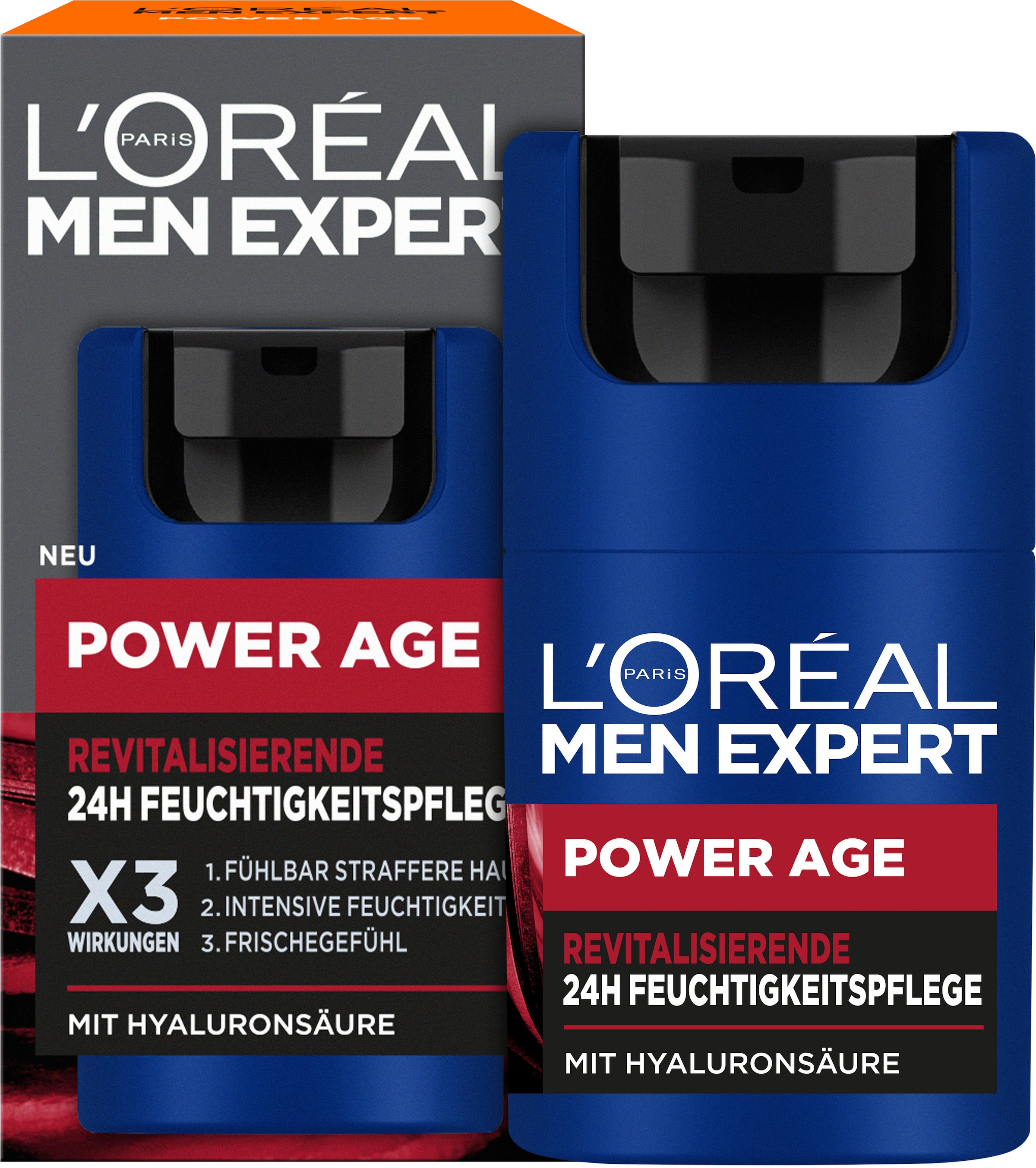 L'ORÉAL PARIS MEN EXPERT Gesichtsgel »Belebende Feuchtigkeitspflege«, mit Hyaluron