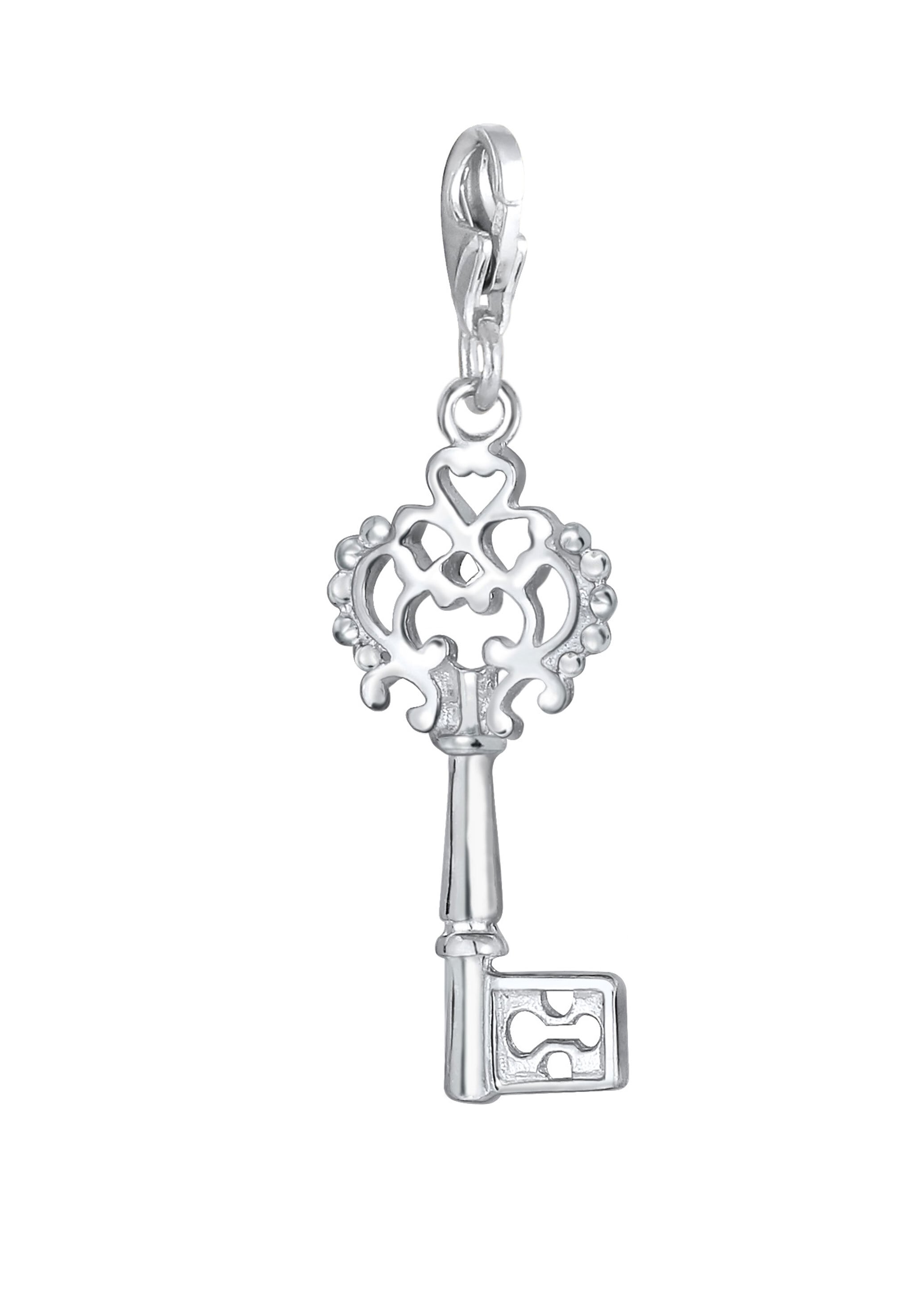 Nenalina Charm-Einhänger »Anhänger Schlüssel Symbol Ornament 925 Silber«