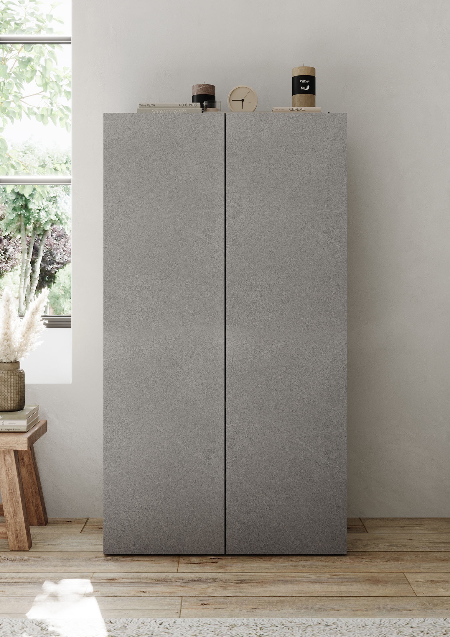 INOSIGN Schuhschrank »Pratiko Breite 63 cm, Höhe 114 cm, Schuhregal mit 6 Ebenen,«, Schuhkommode, 2 Türen, Platz für bis zu 15 Paar Schuhe