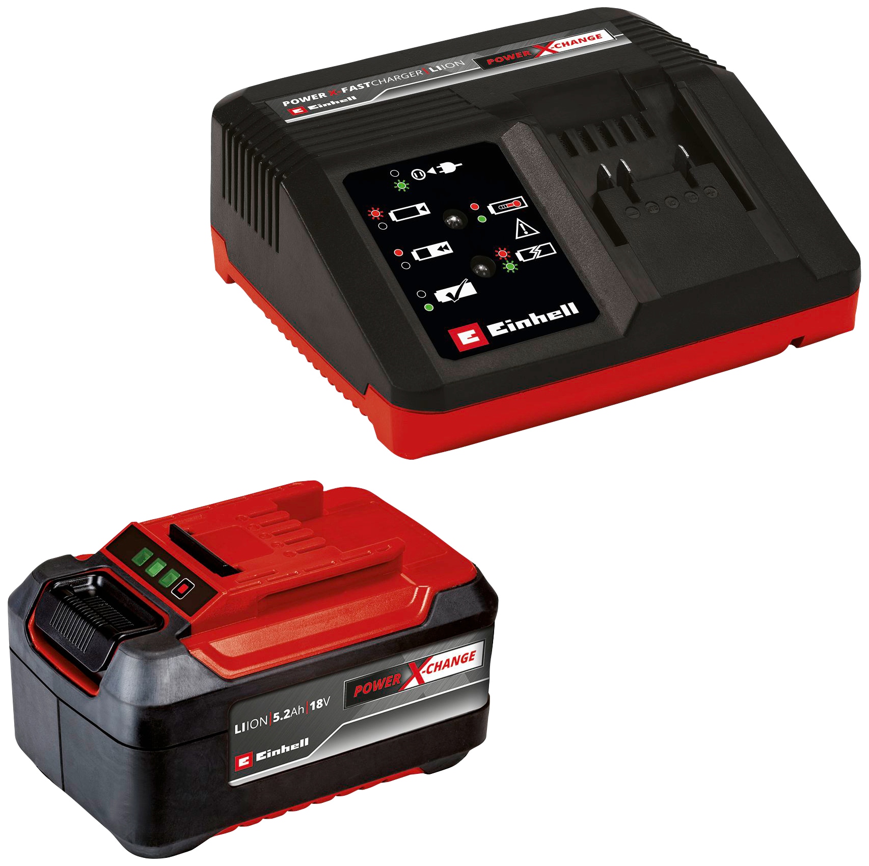Einhell Akku "PXC-Starter-Kit 5,2Ah & 4A Fastcharger", 18,0 V, inklusive Schnellladegerät