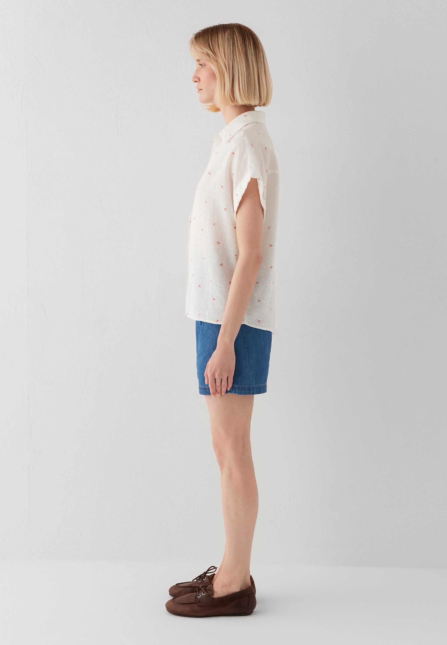 Mavi Klassische Bluse »SHORT SLEEVE WOVEN SHIRT« Bluse kurzarm