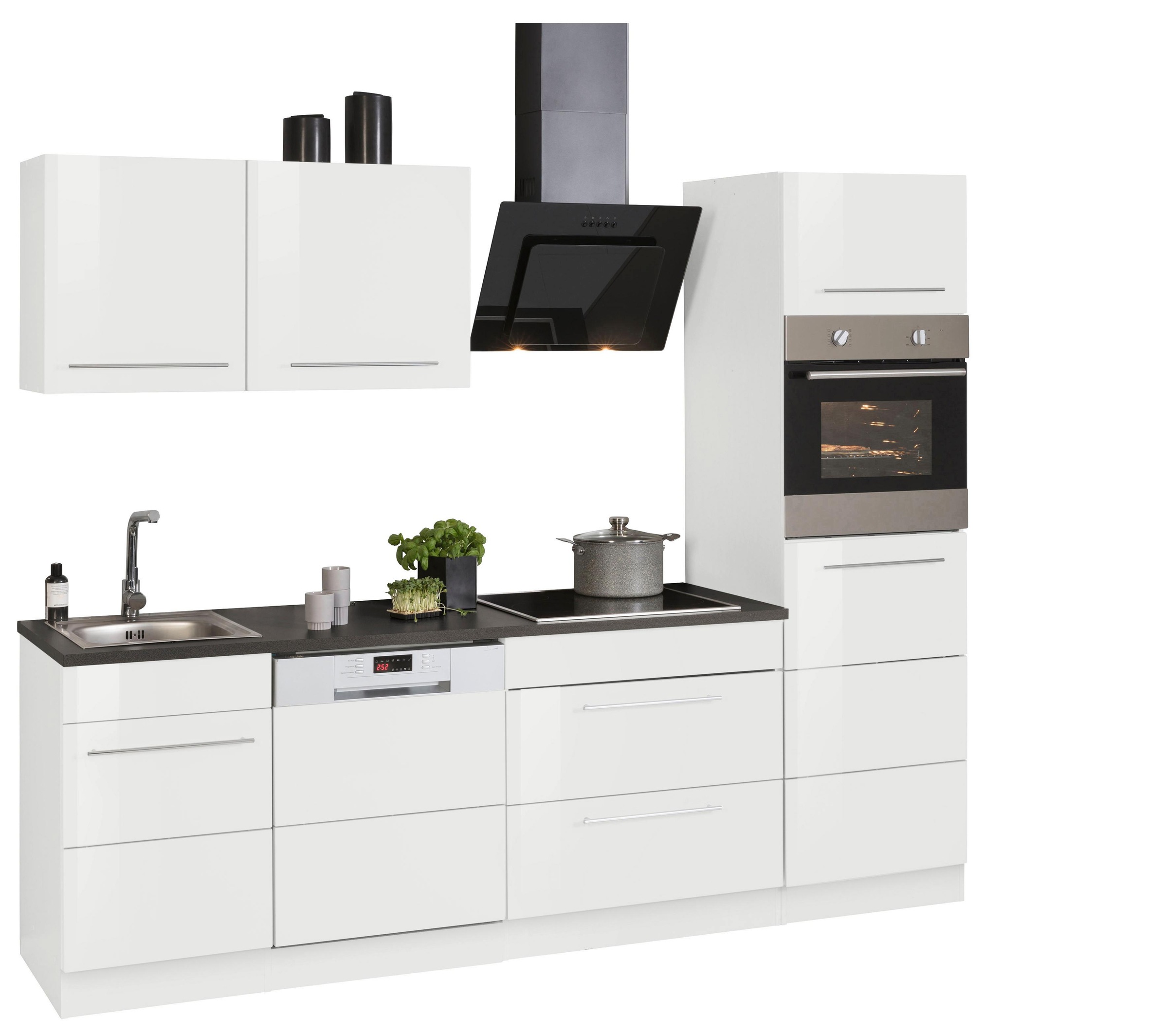 Thumbnail - KOCHSTATION Küchenzeile "KS-Trient" Breite 250 cm, wahlweise mit E-Geräten, mit Arbeitsplatte