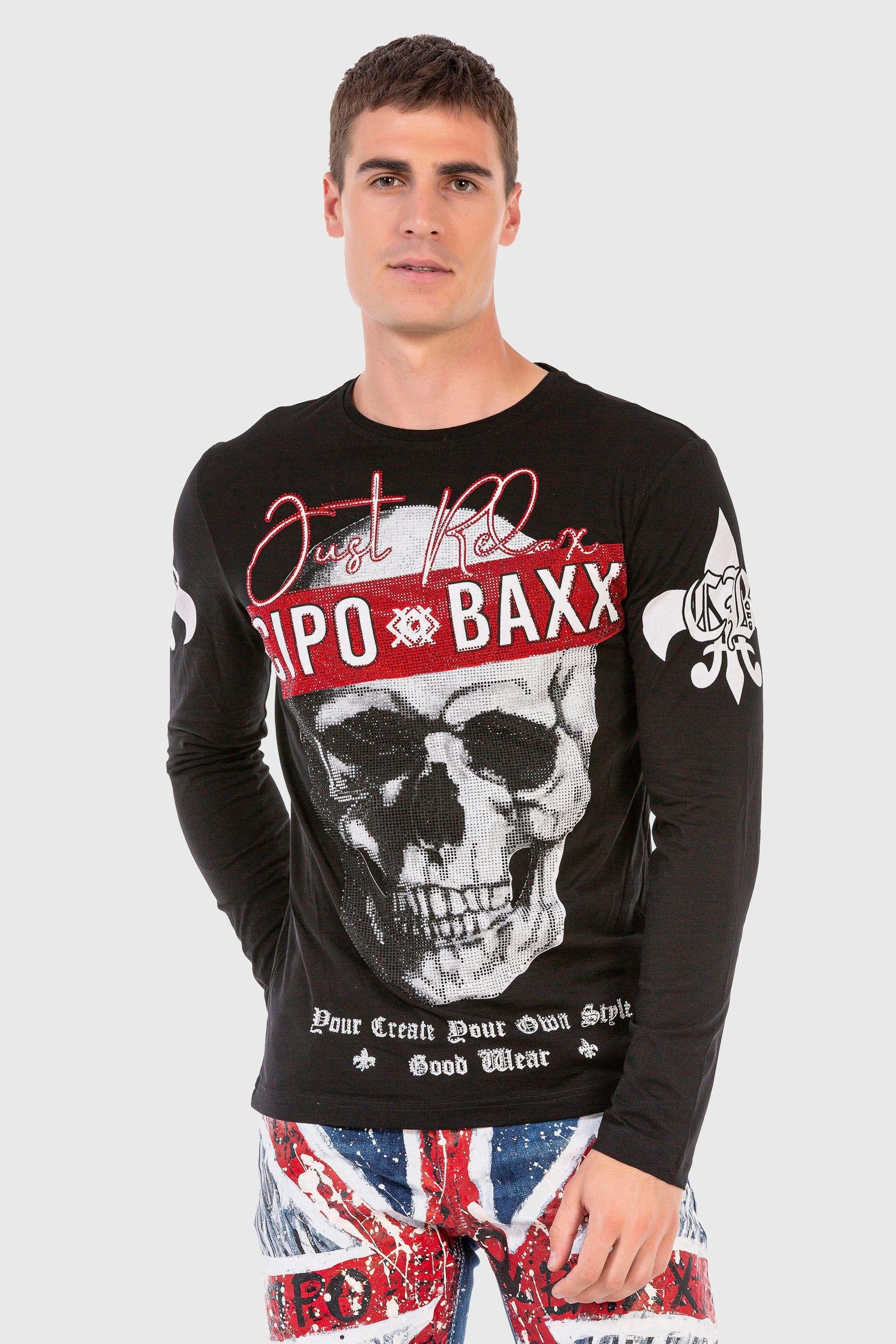 Cipo & Baxx T-Shirt »Sweatshirts«, mit coolem Print