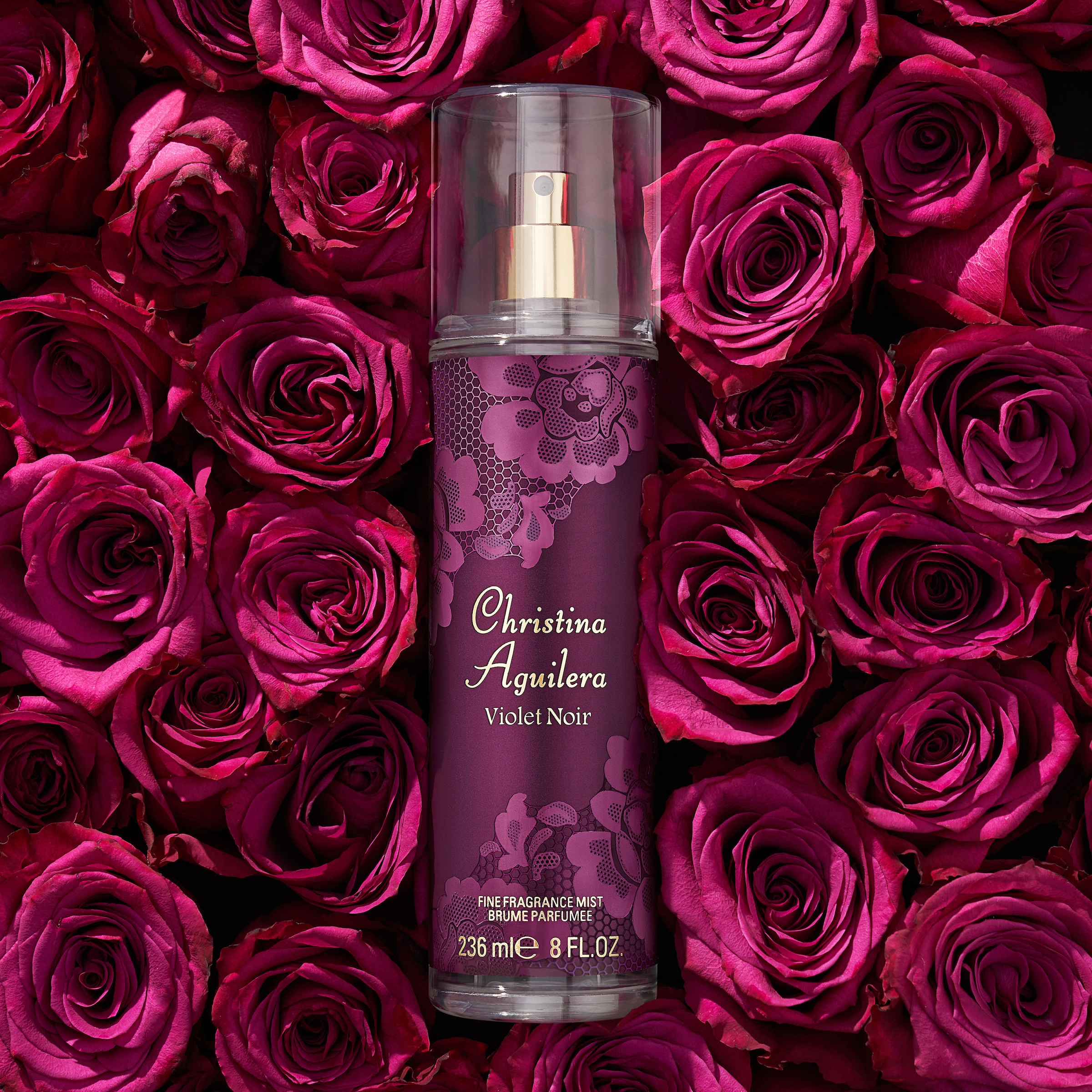 Christina Aguilera Körperspray »VIOLET NOIR FINE FRAGRANCE MIST« 1 blumig-fruchtige Duftnote, Fine Fragrance Mist