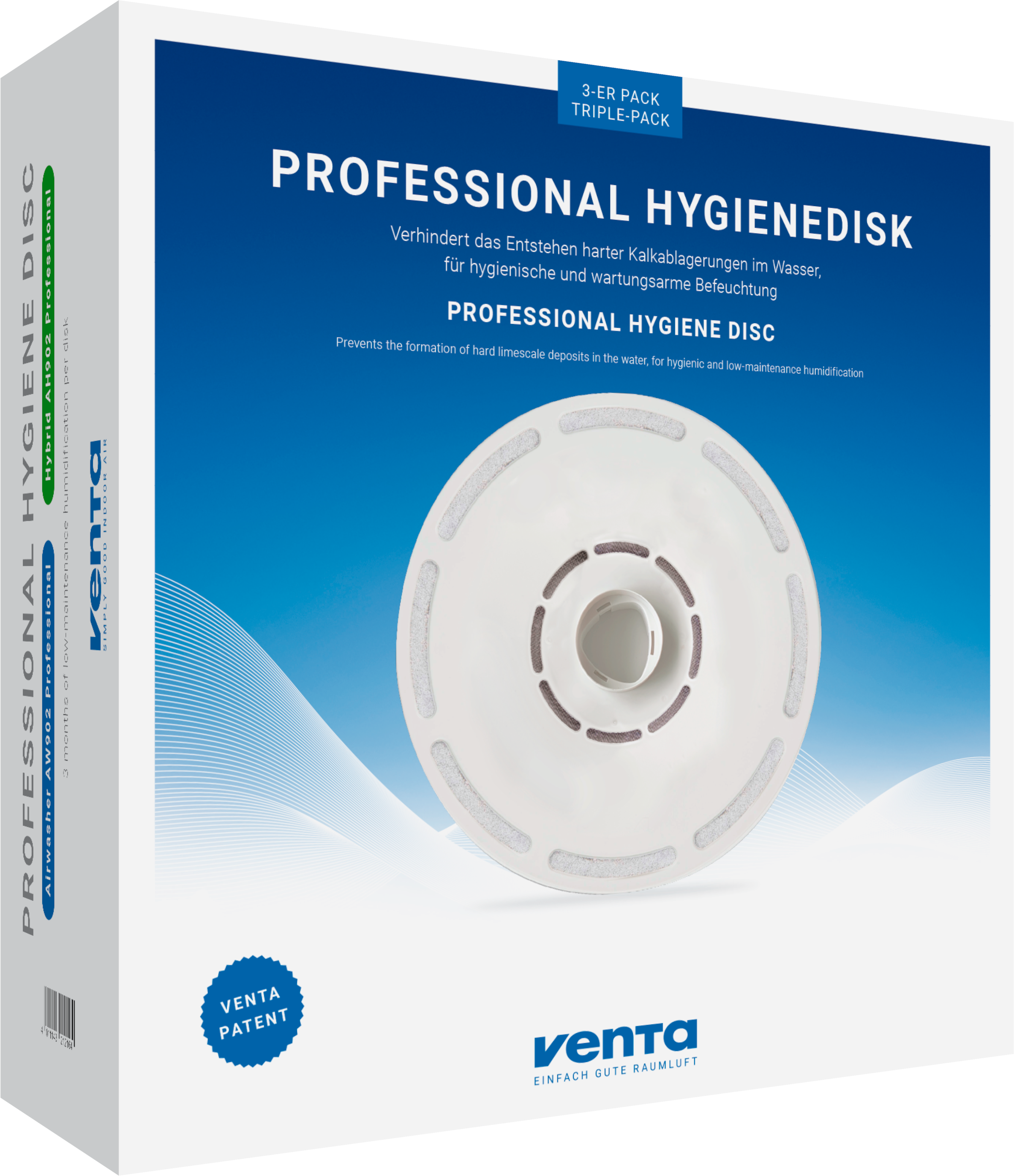 Venta Entkalker »Hygienedisk 3er Pack«, (Packung), Venta Hygienedisk ist ein Zubehör für Luftbefeuchter und Luftwäscher.
