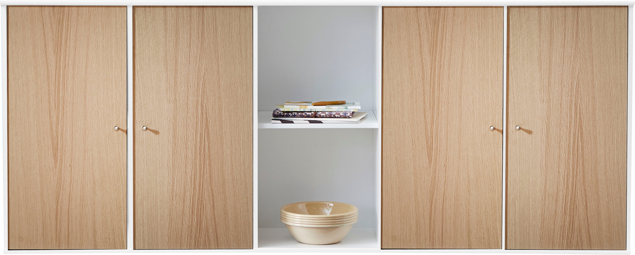 Hammel Furniture Sideboard »Mistral Kubus«, mit vier Türen, Wandmontage/stehend, Breite: 169,8 cm