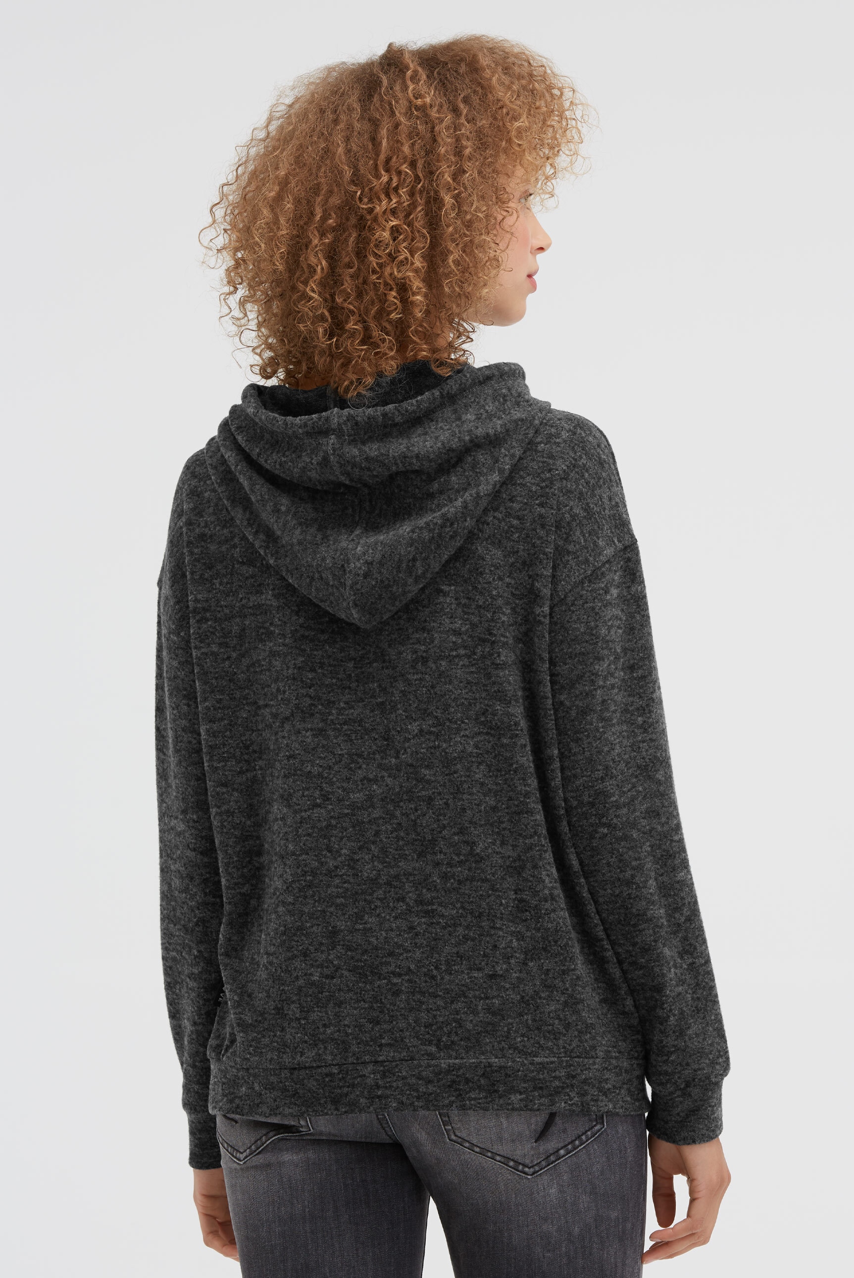 SOCCX Kapuzenpullover aus Flauschstrick