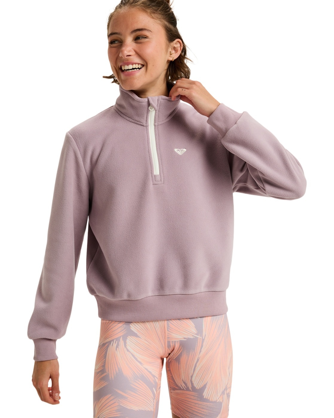 Roxy Fleecepullover "Waves Of Warmth Half Zip" günstig online kaufen