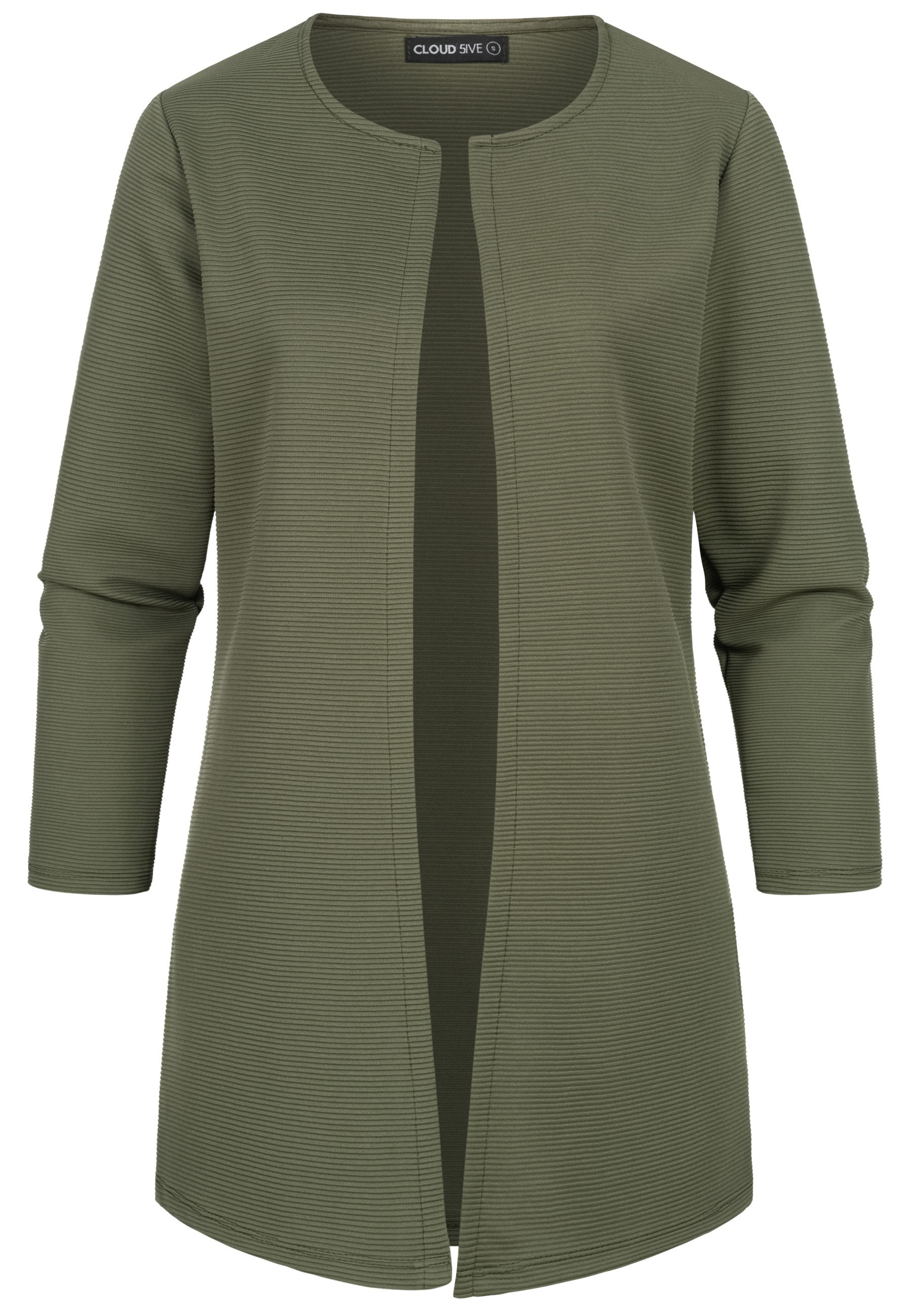 CLOUD 5IVE Strickjacke "CLOUD 5IVE Strickjacke offener ribbed Cardigan" 1 S günstig online kaufen