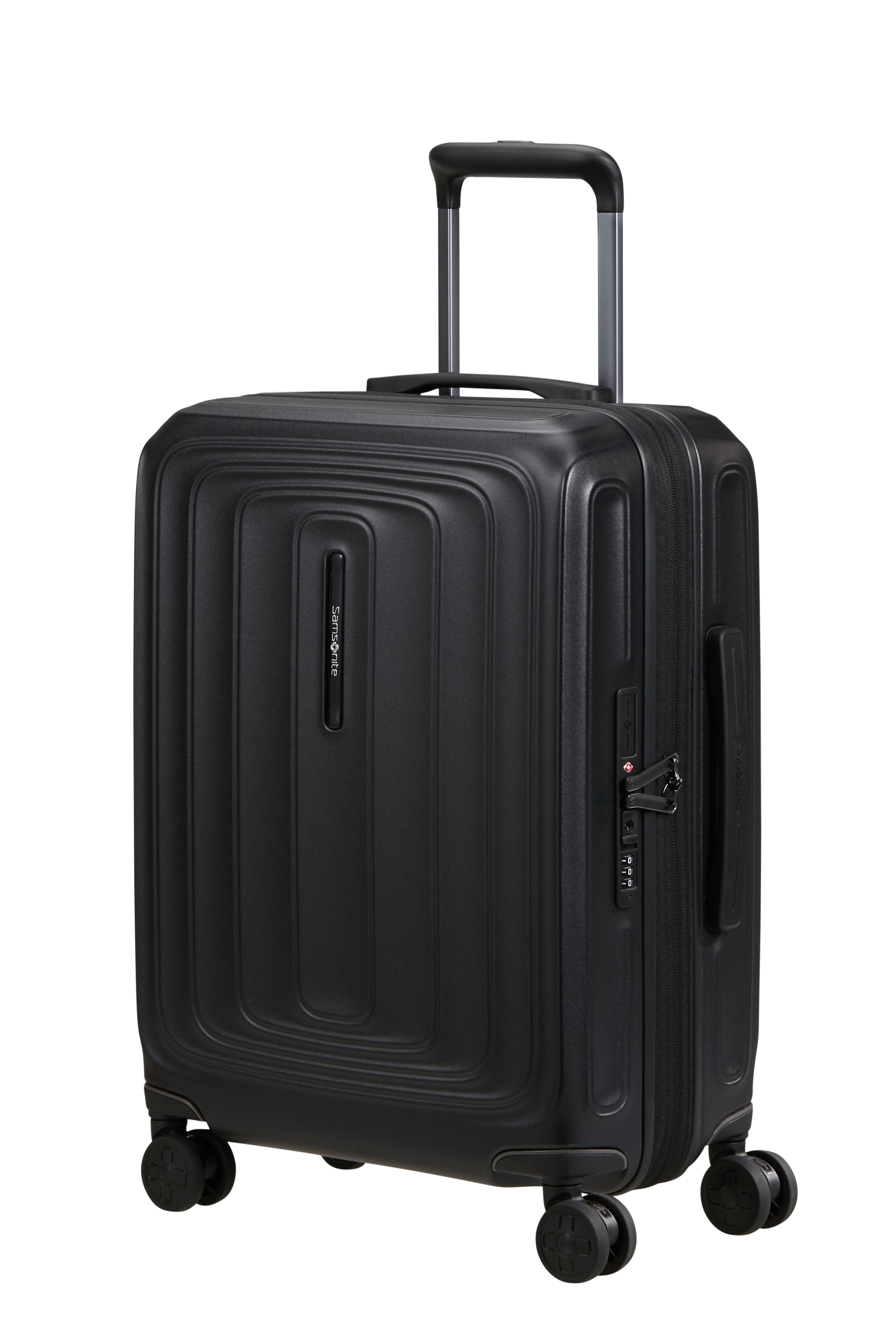 Samsonite "2WANDER" 40 l 4 Rollen aus robustem Polycarbonat, mit Adressetikett und Dehnfalte