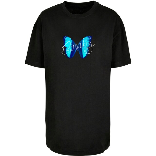 online Oversized Boyfriend Blue tlg.) Tee«, Butterfly (1 T-Shirt »Damen | Ladies BAUR Merchcode kaufen