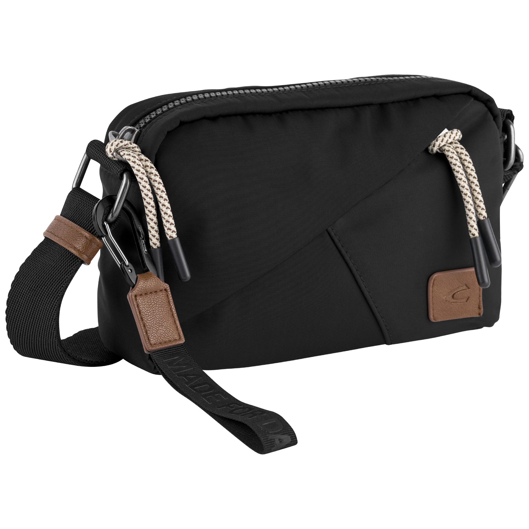 camel active Handtasche »Aurum«, aus recyceltem, robusten Nylon leichtgewichtig mit feinen Details