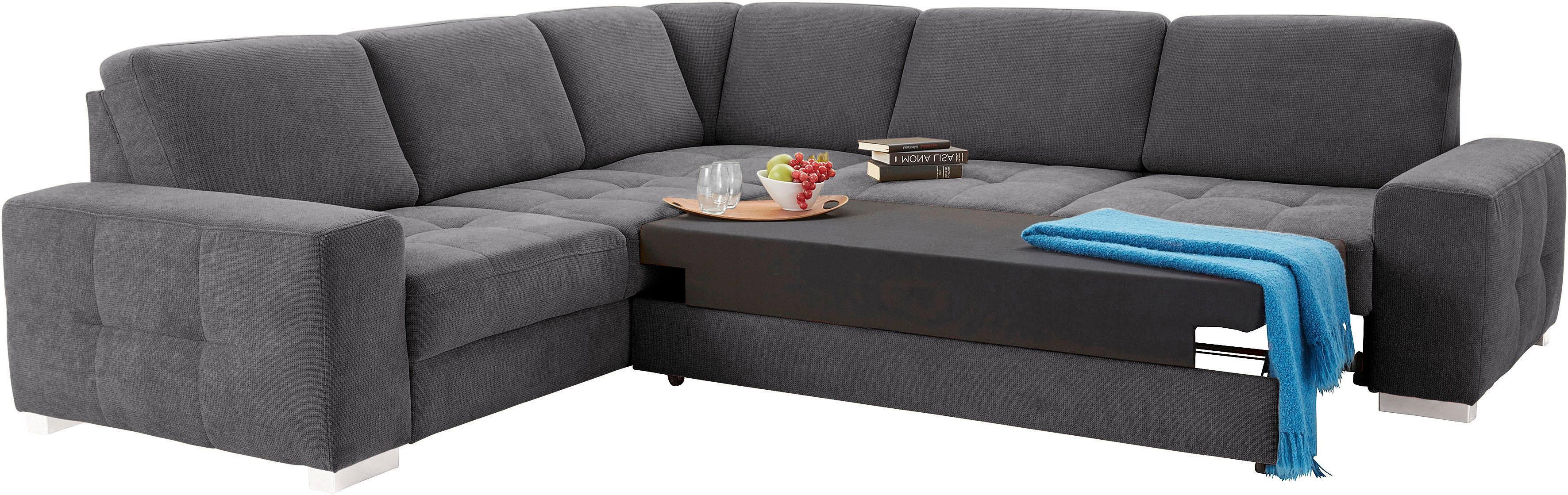 Thumbnail - sit&more Ecksofa "Santorini L-Form", mit Federkern und Sitztiefenverstellung, wahlweise mit Bettfunktion